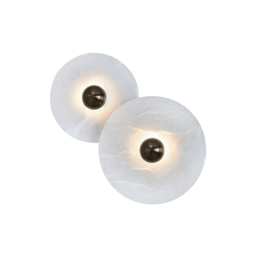 WINDSOR CIRCLE ALABASTER WALL SCONCE