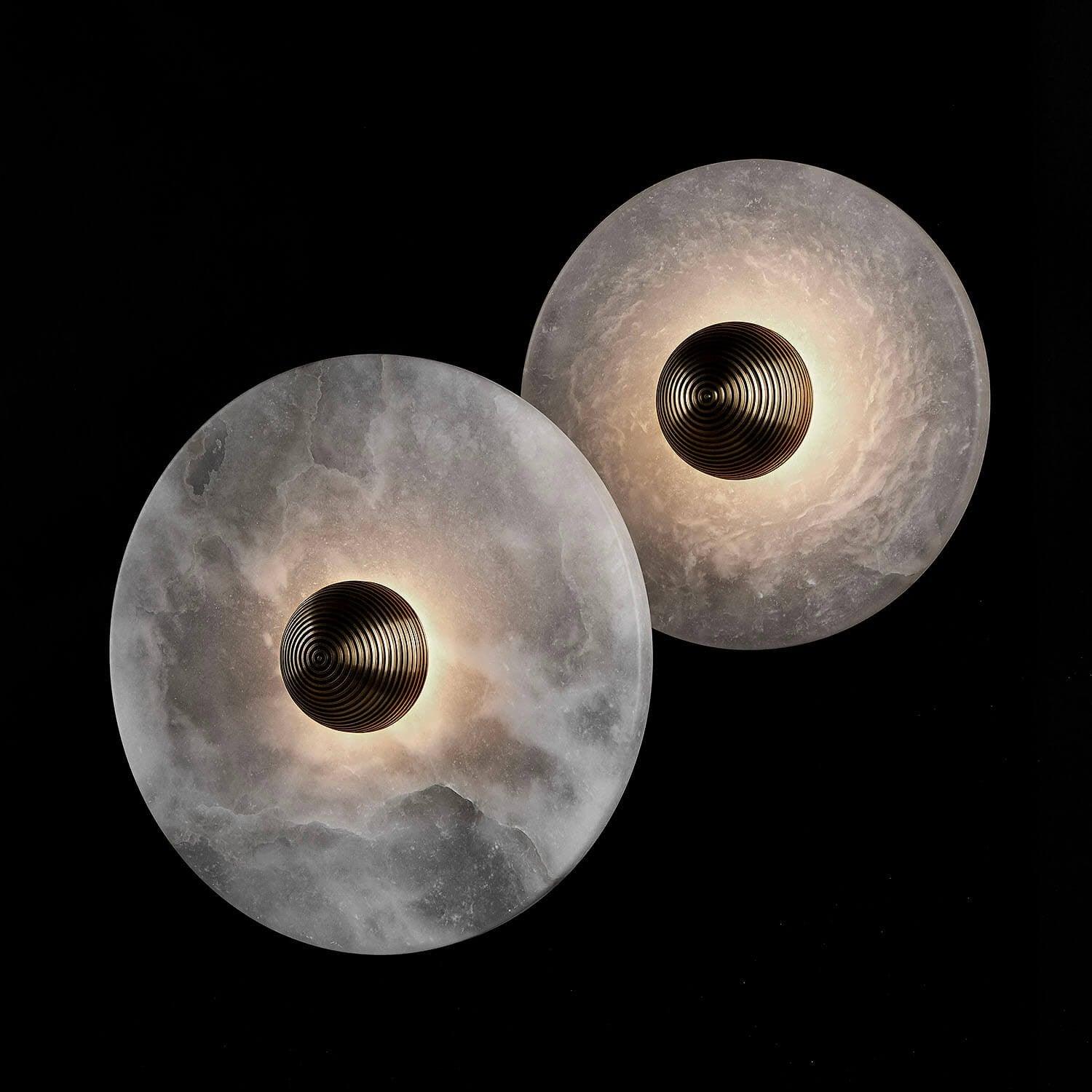 WINDSOR CIRCLE ALABASTER WALL SCONCE