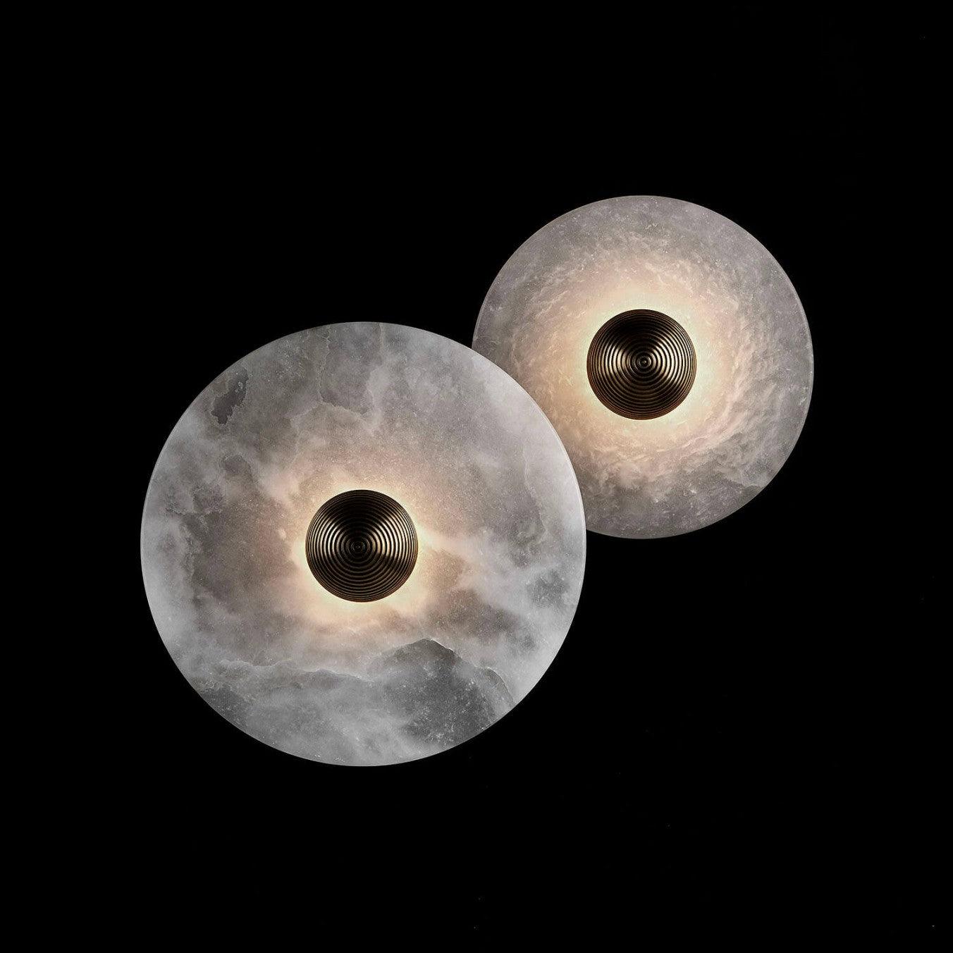 WINDSOR CIRCLE ALABASTER WALL SCONCE