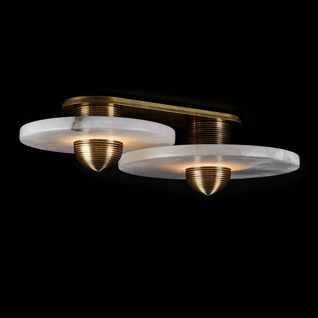 WINDSOR CIRCLE ALABASTER WALL SCONCE