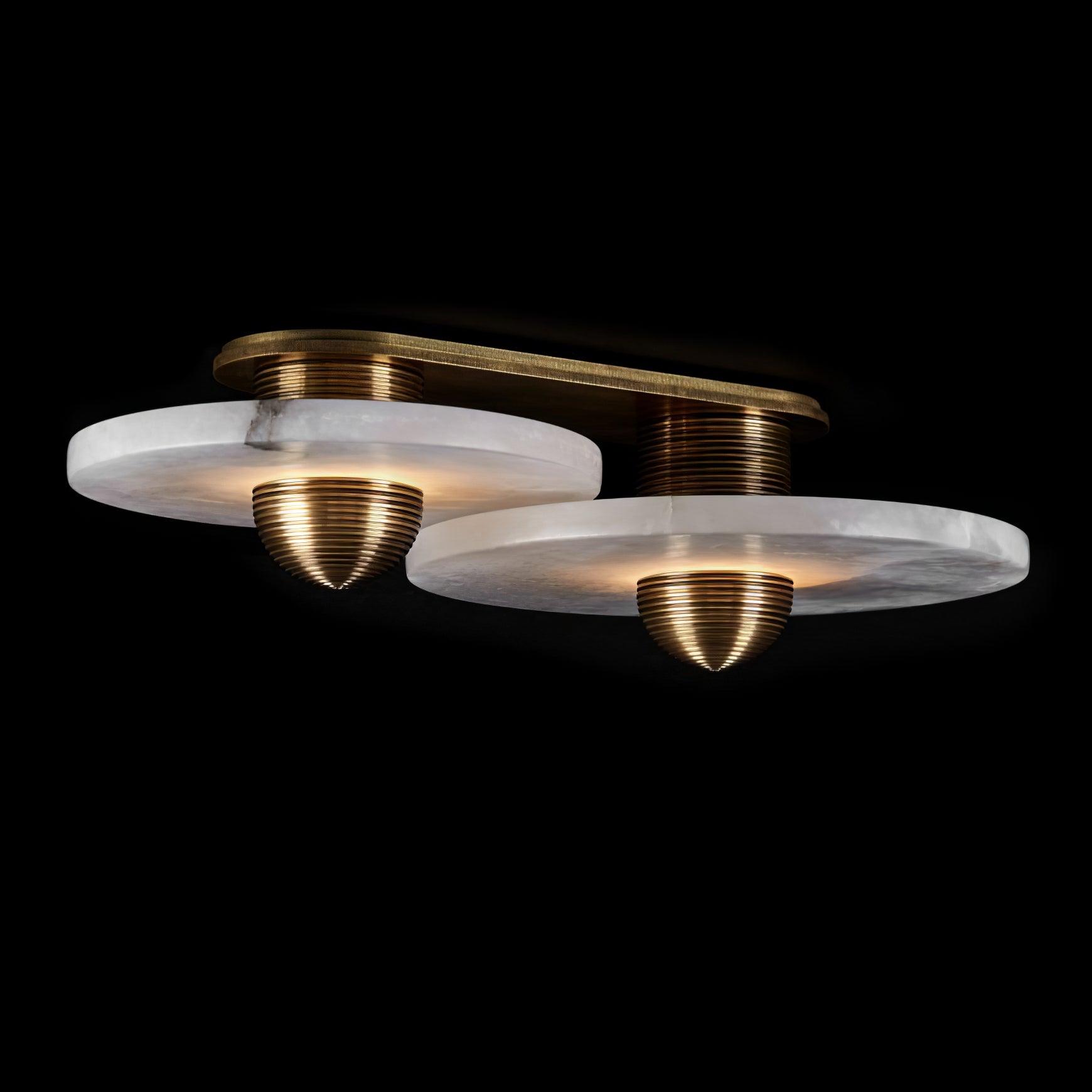 WINDSOR CIRCLE ALABASTER WALL SCONCE