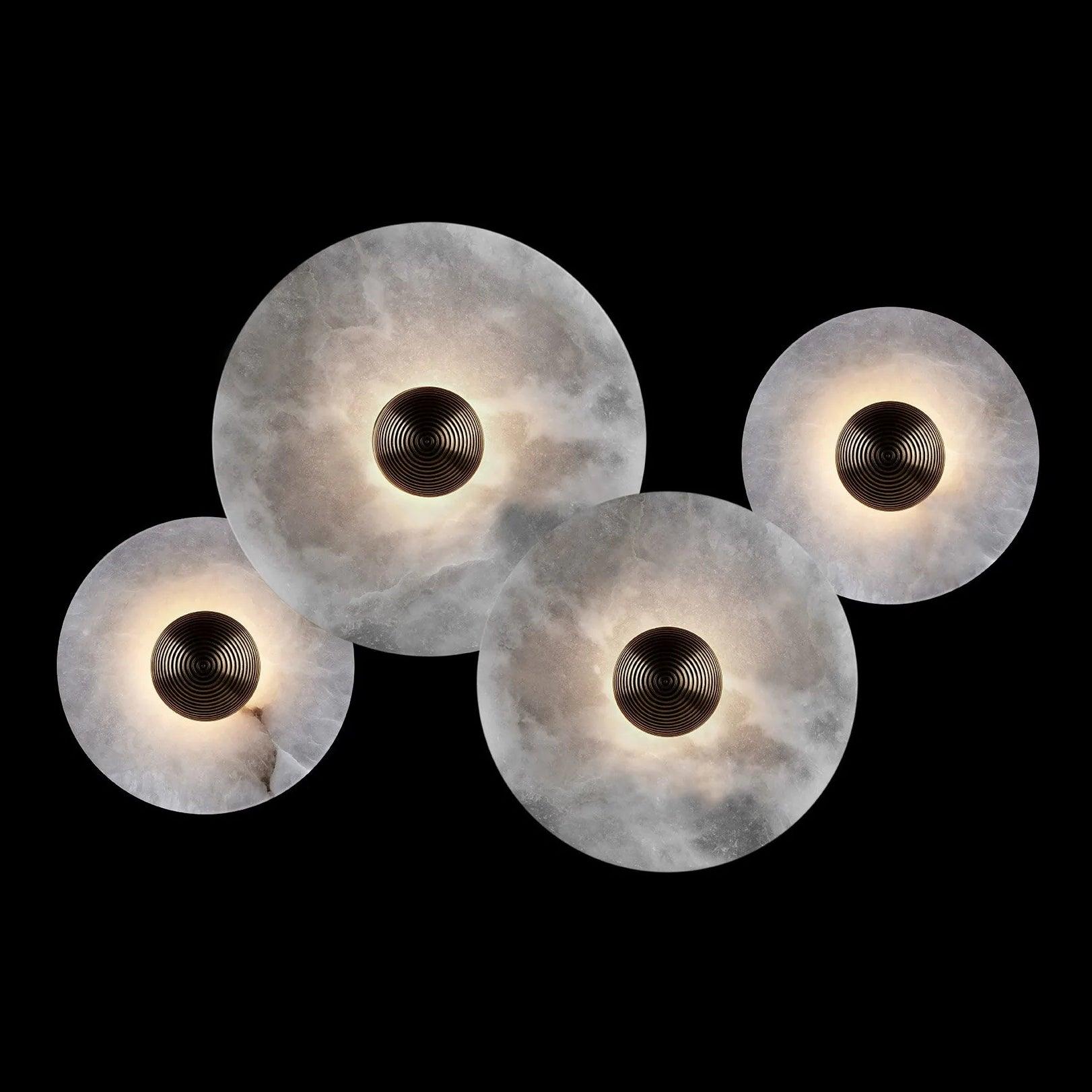 WINDSOR CIRCLE ALABASTER WALL SCONCE
