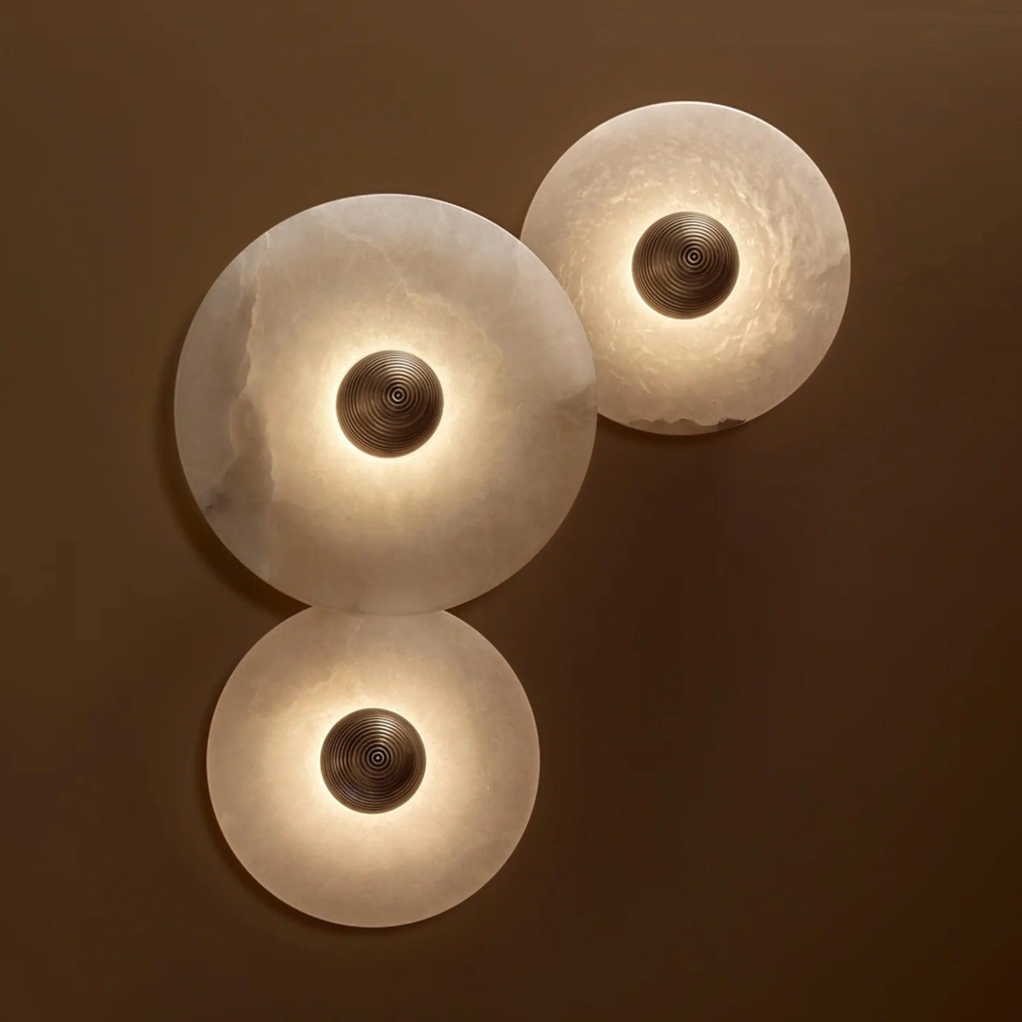 WINDSOR CIRCLE ALABASTER WALL SCONCE