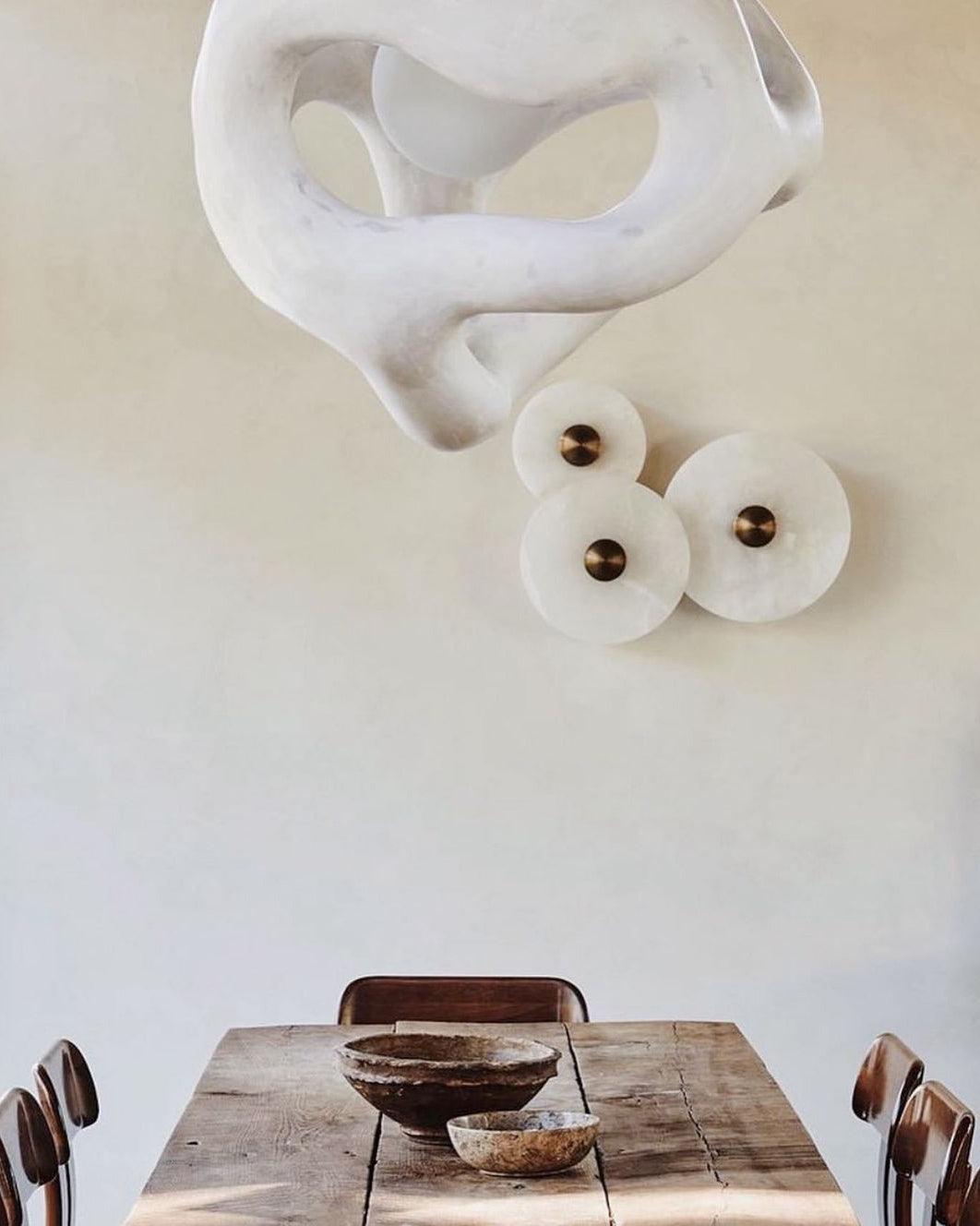 WINDSOR CIRCLE ALABASTER WALL SCONCE