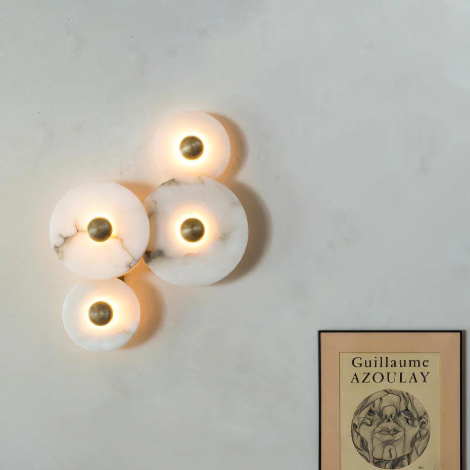 WINDSOR CIRCLE ALABASTER WALL SCONCE
