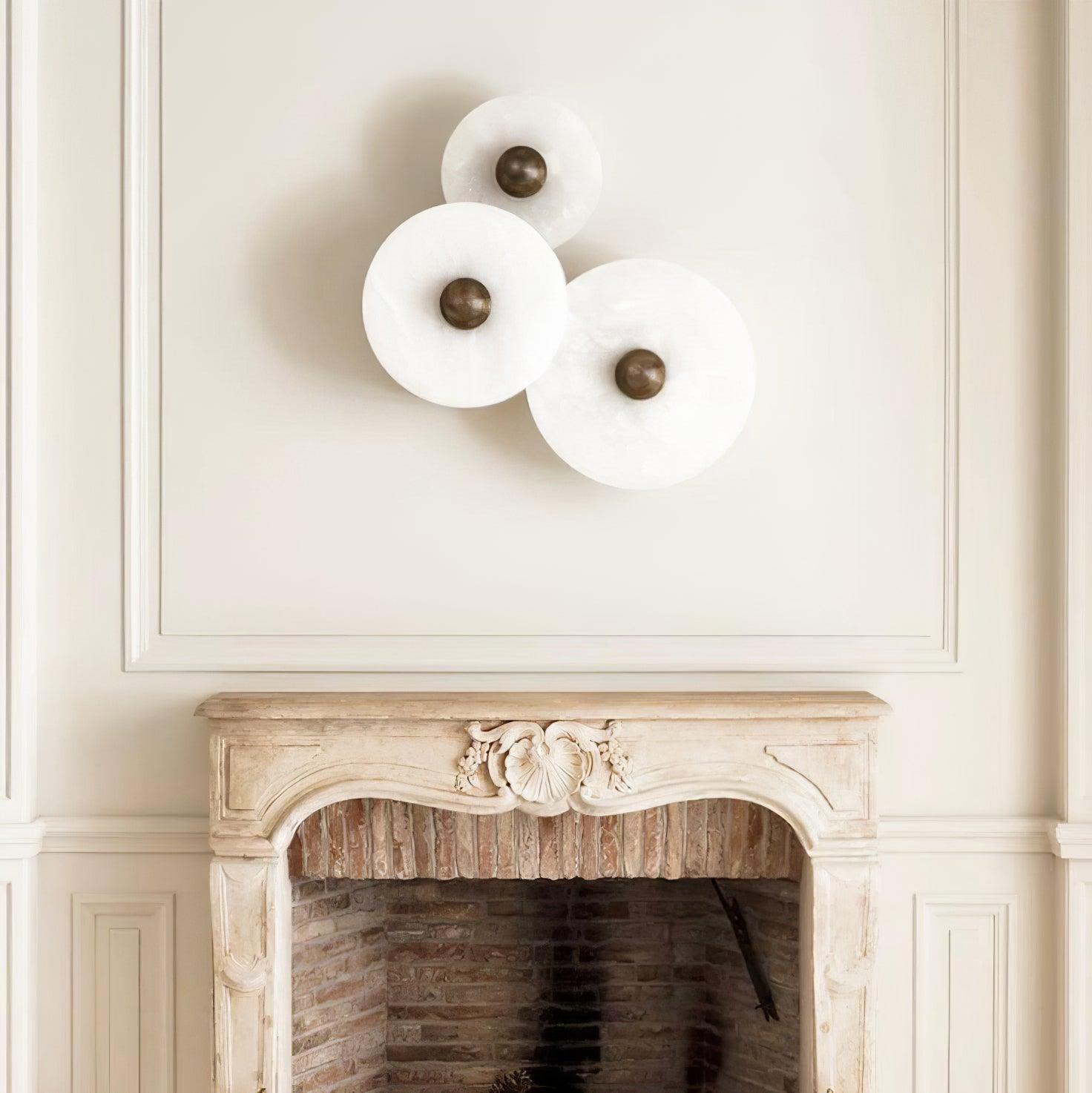 WINDSOR CIRCLE ALABASTER WALL SCONCE