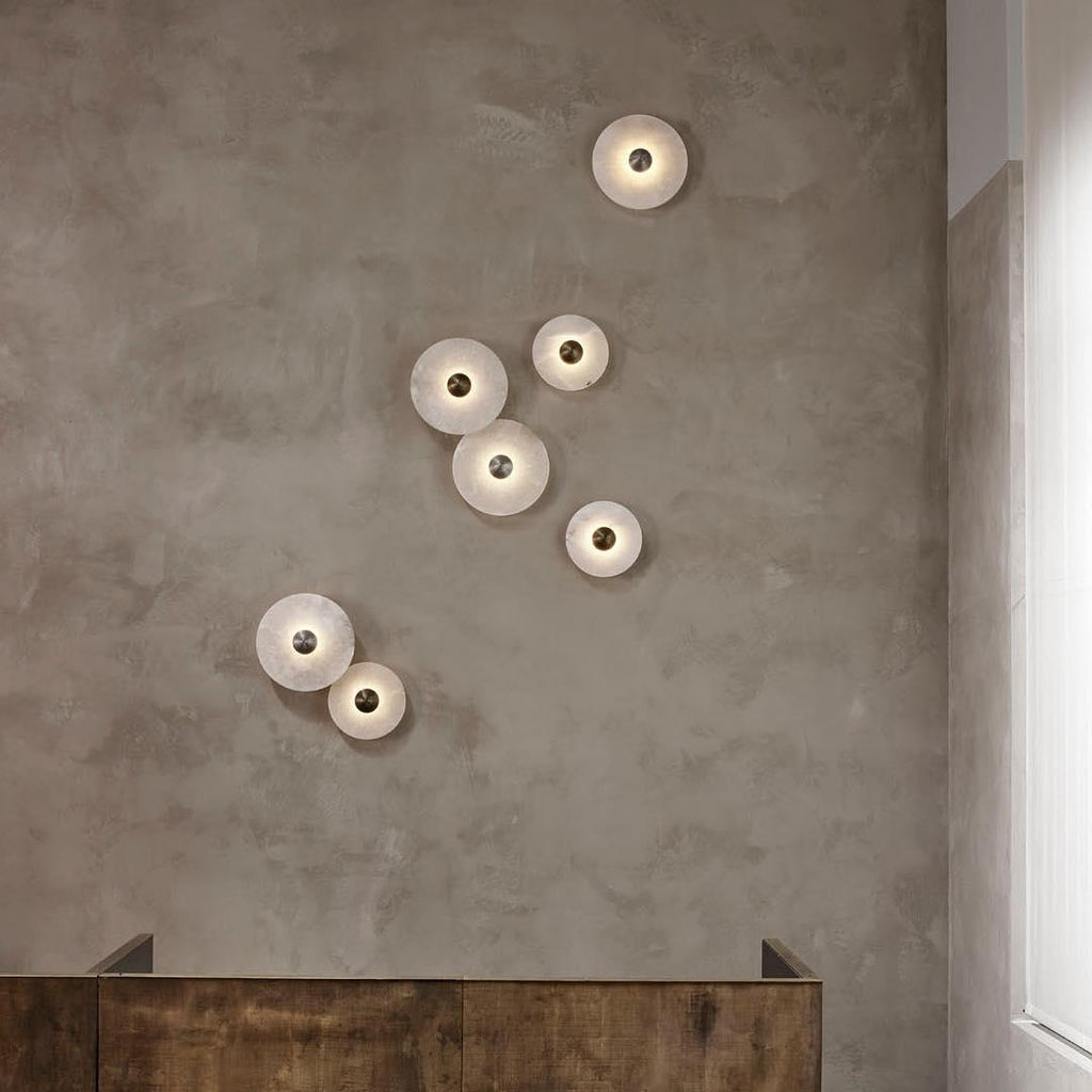 WINDSOR CIRCLE ALABASTER WALL SCONCE
