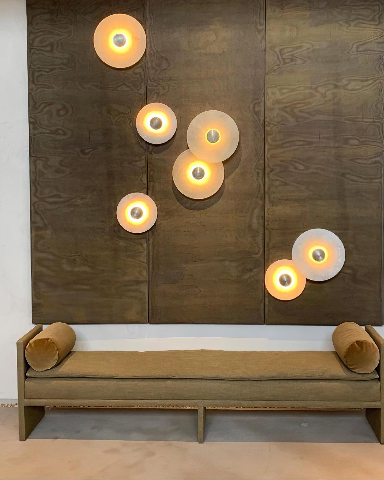 WINDSOR CIRCLE ALABASTER WALL SCONCE