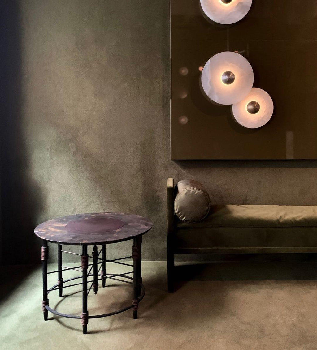 WINDSOR CIRCLE ALABASTER WALL SCONCE