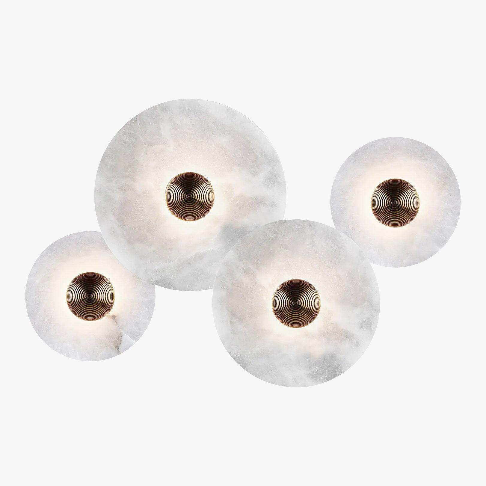 WINDSOR CIRCLE ALABASTER WALL SCONCE