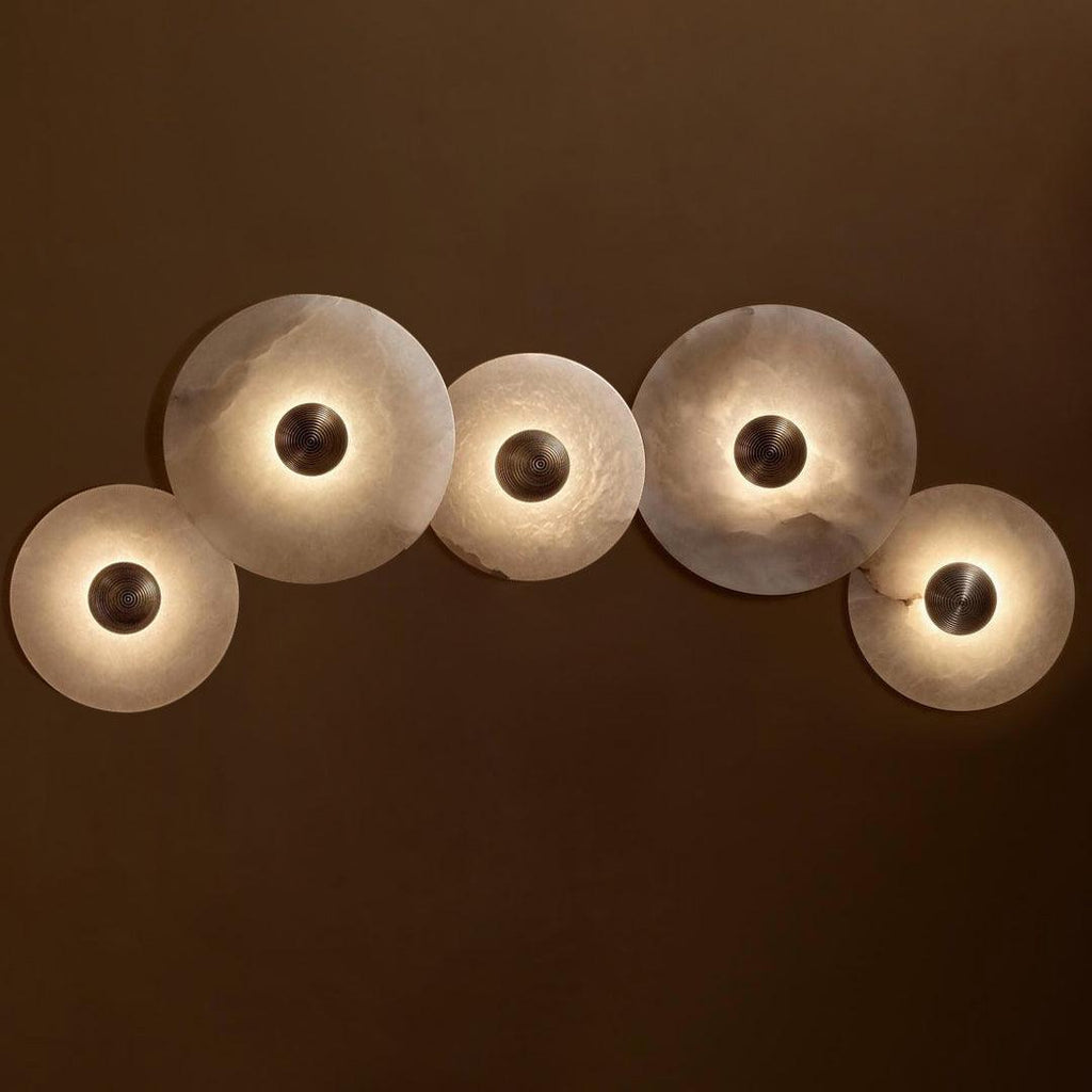 WINDSOR CIRCLE ALABASTER WALL SCONCE