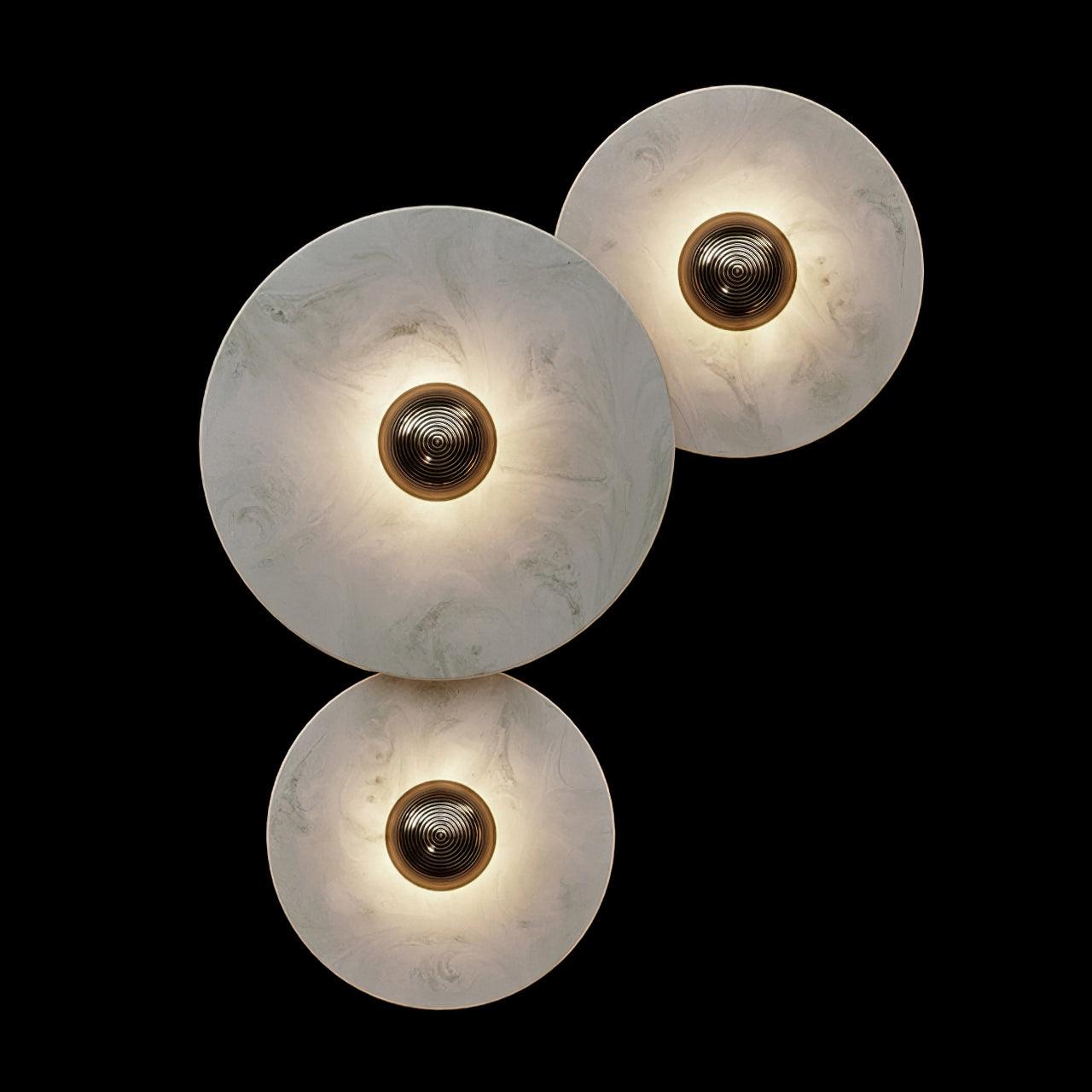 WINDSOR CIRCLE ALABASTER WALL SCONCE