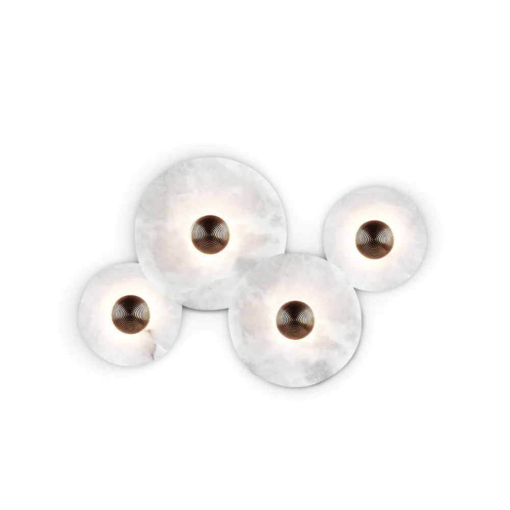 WINDSOR CIRCLE ALABASTER WALL SCONCE
