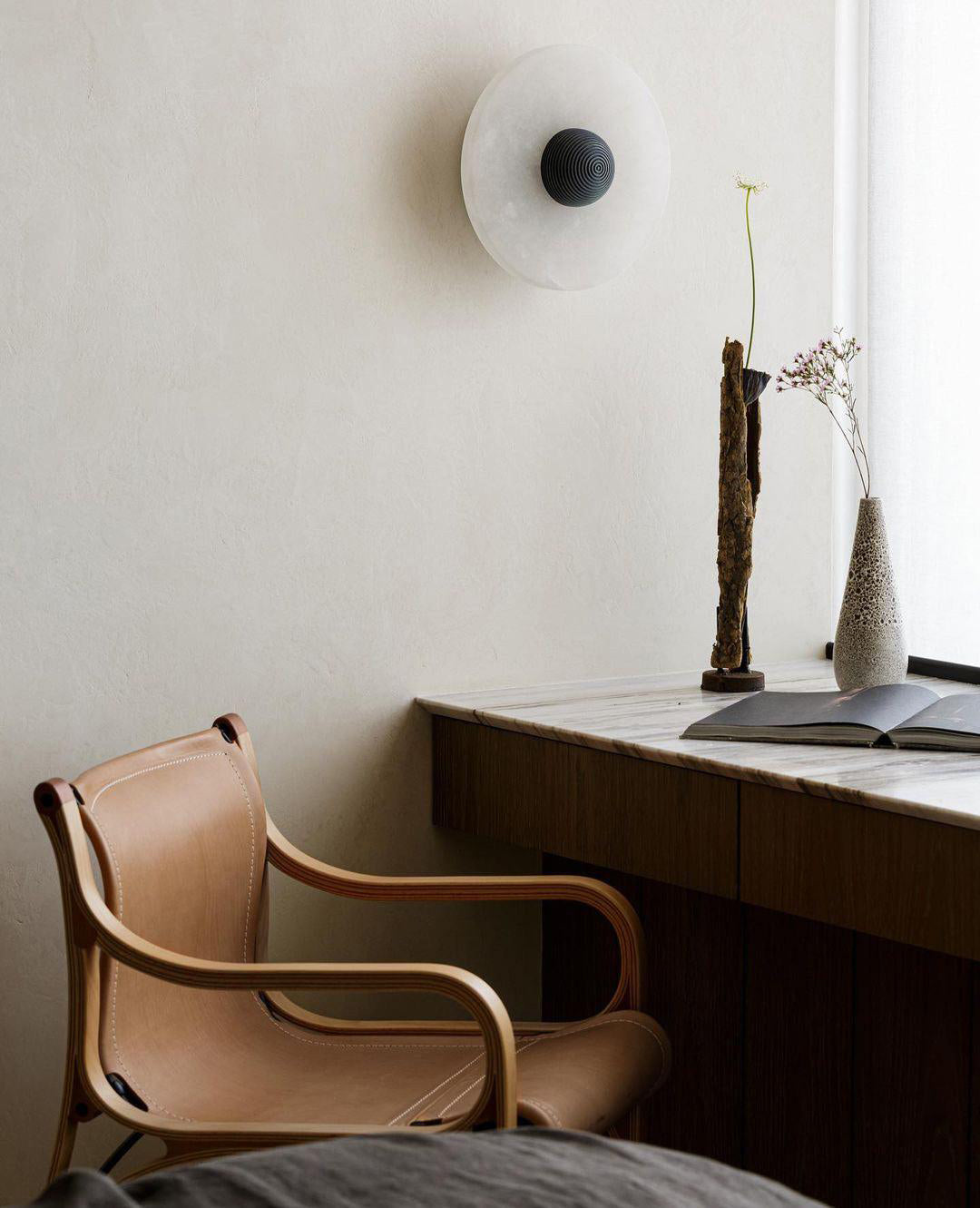 CHARLESTON FROSTED ORB WALL SCONCE