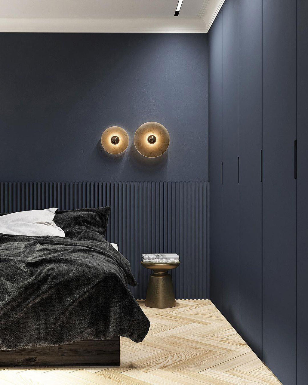 CHARLESTON FROSTED ORB WALL SCONCE