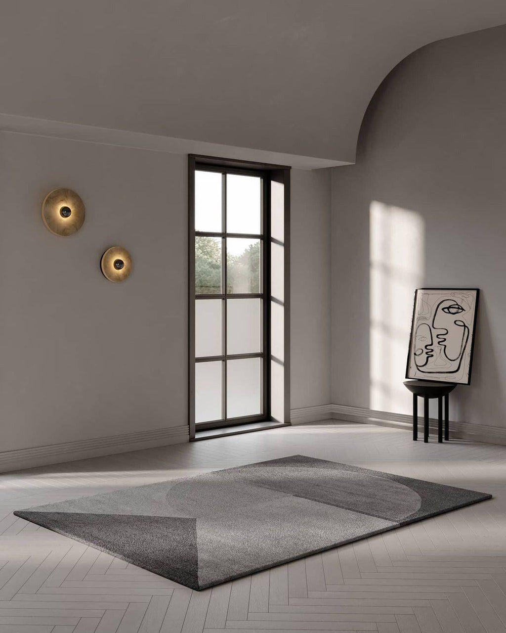 CHARLESTON FROSTED ORB WALL SCONCE