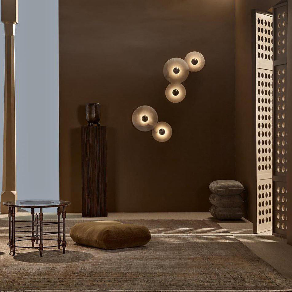 CHARLESTON FROSTED ORB WALL SCONCE