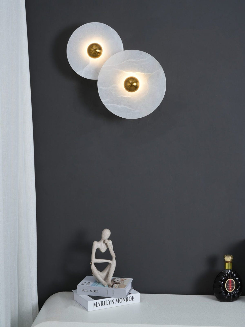 CHARLESTON FROSTED ORB WALL SCONCE