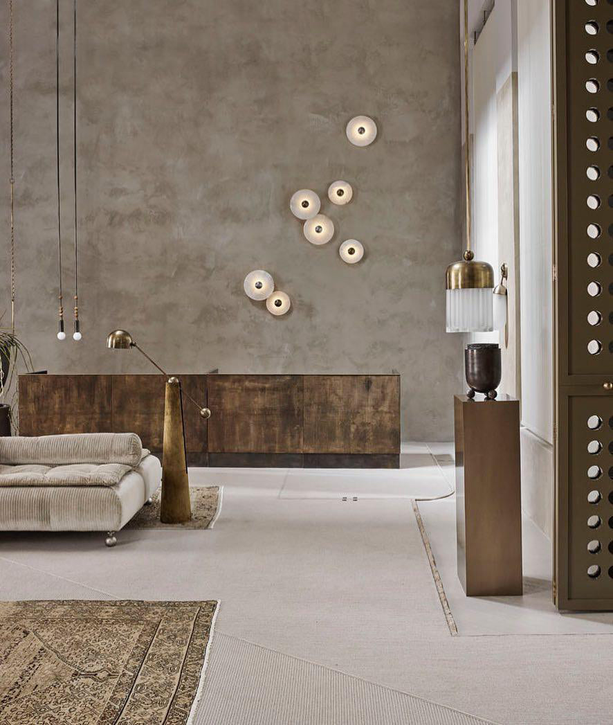 CHARLESTON FROSTED ORB WALL SCONCE