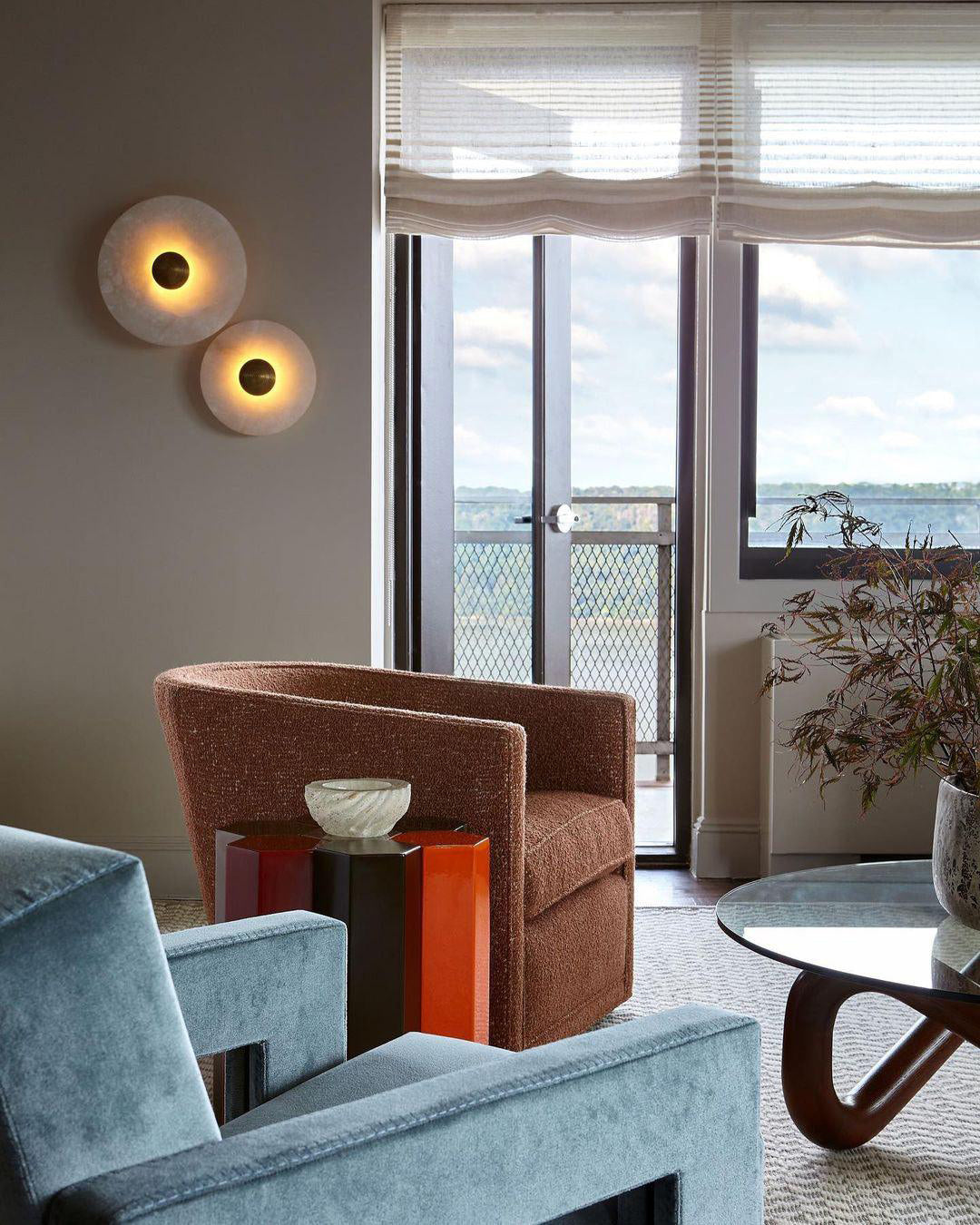 CHARLESTON FROSTED ORB WALL SCONCE
