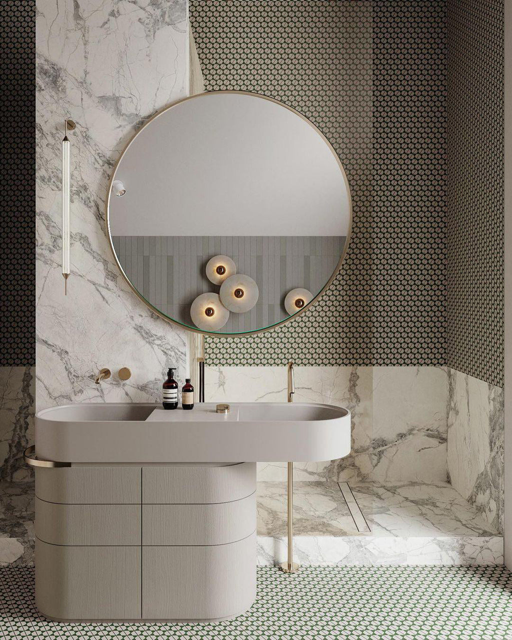 CHARLESTON FROSTED ORB WALL SCONCE