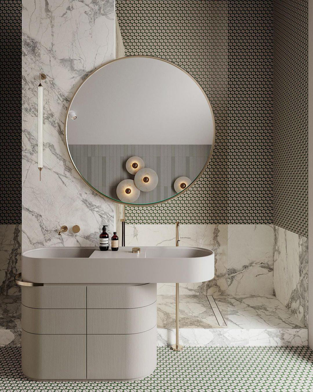 CHARLESTON FROSTED ORB WALL SCONCE