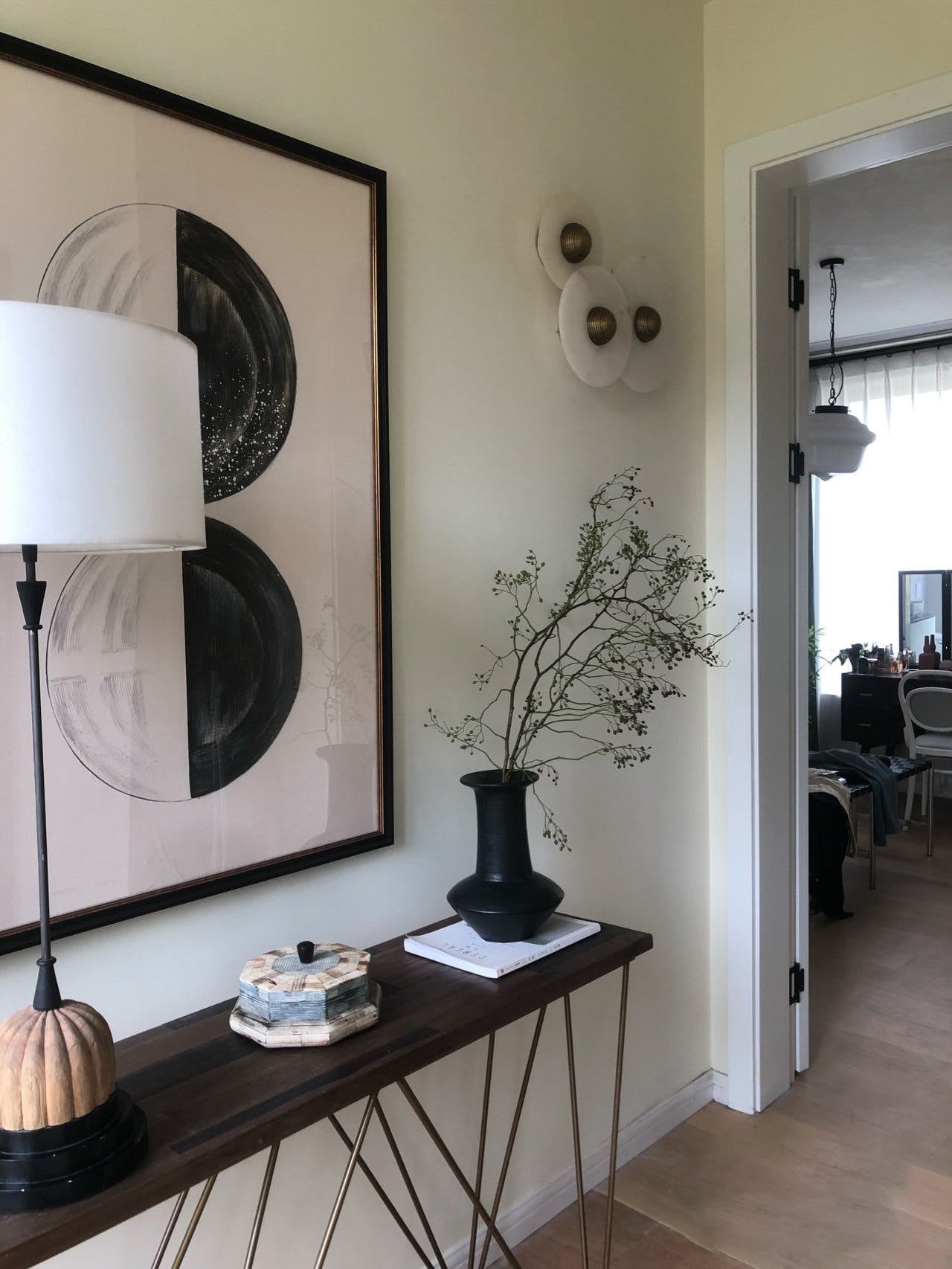 CHARLESTON FROSTED ORB WALL SCONCE