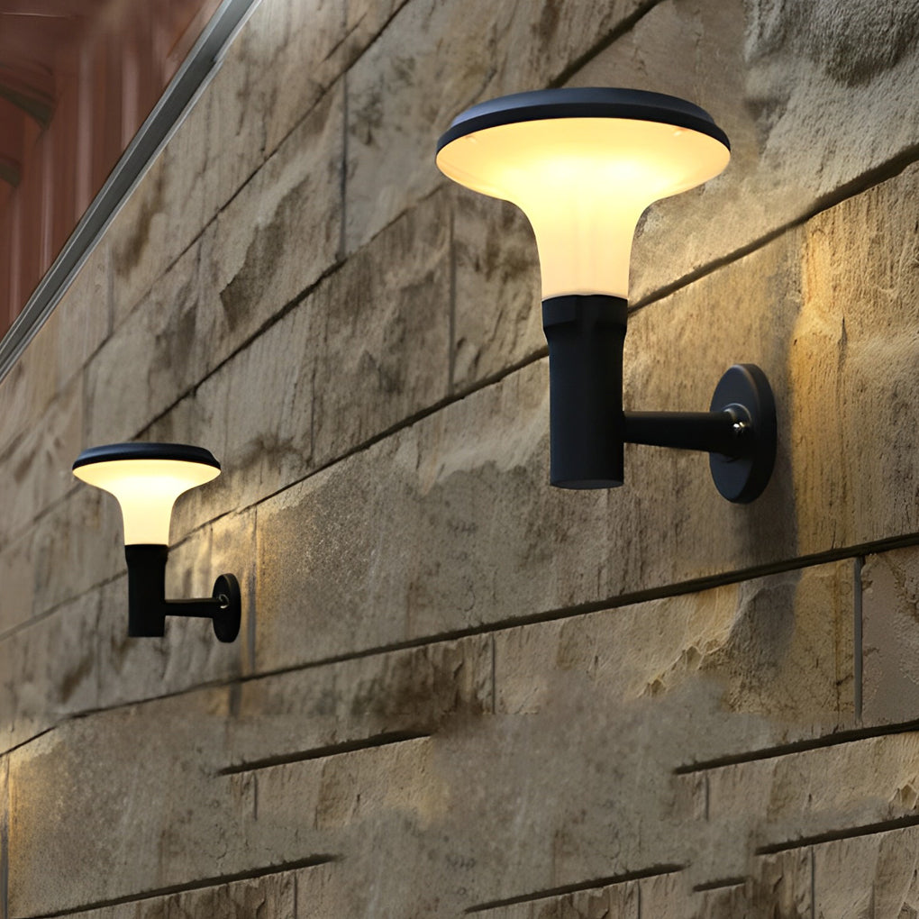 CLAREMONT CIRCULAR FLORAL SOLAR WALL LANTERN