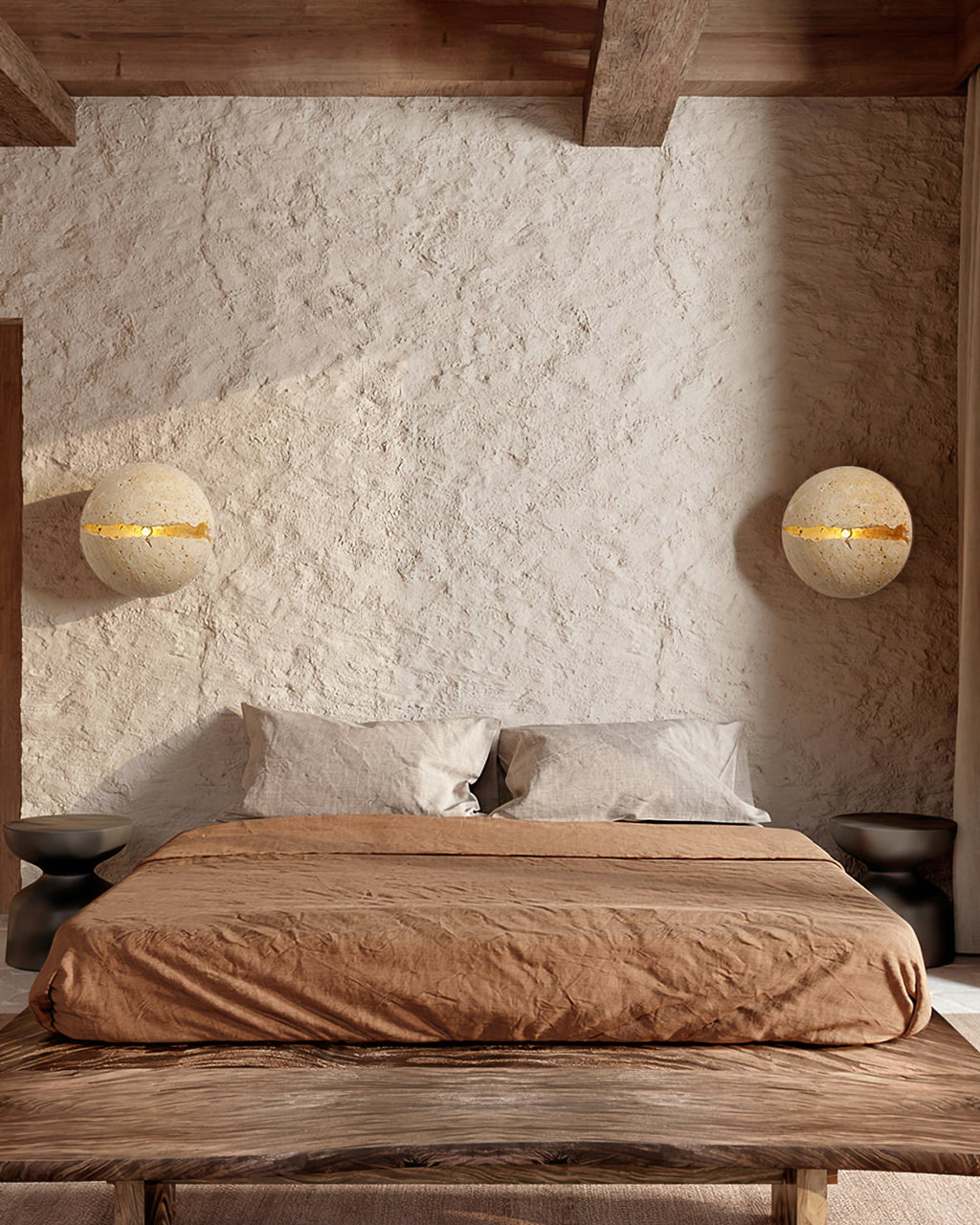 CRAWFORD CIRCULAR CRACKLE WALL SCONCE