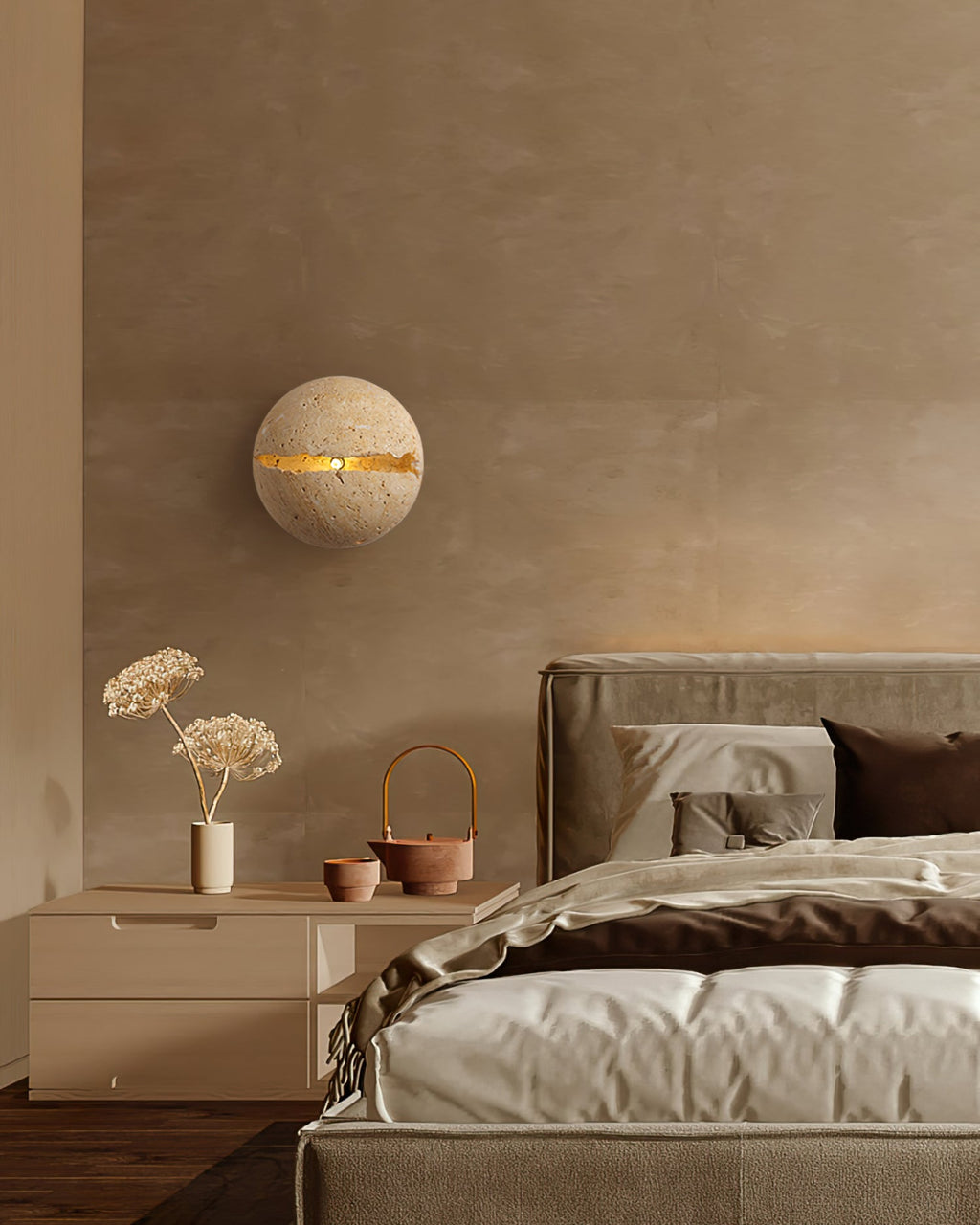 CRAWFORD CIRCULAR CRACKLE WALL SCONCE