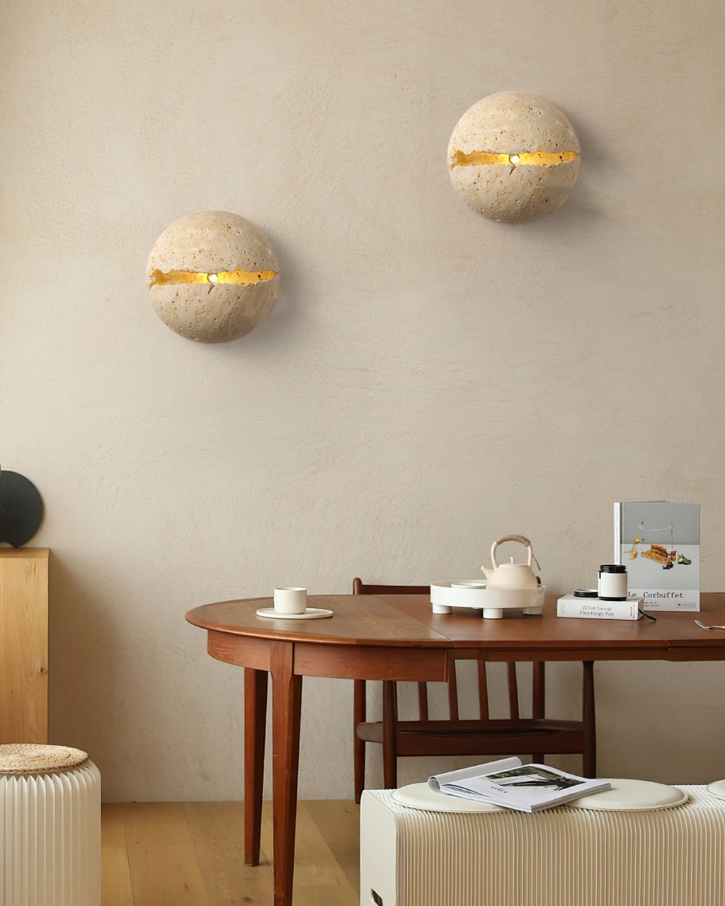 CRAWFORD CIRCULAR CRACKLE WALL SCONCE