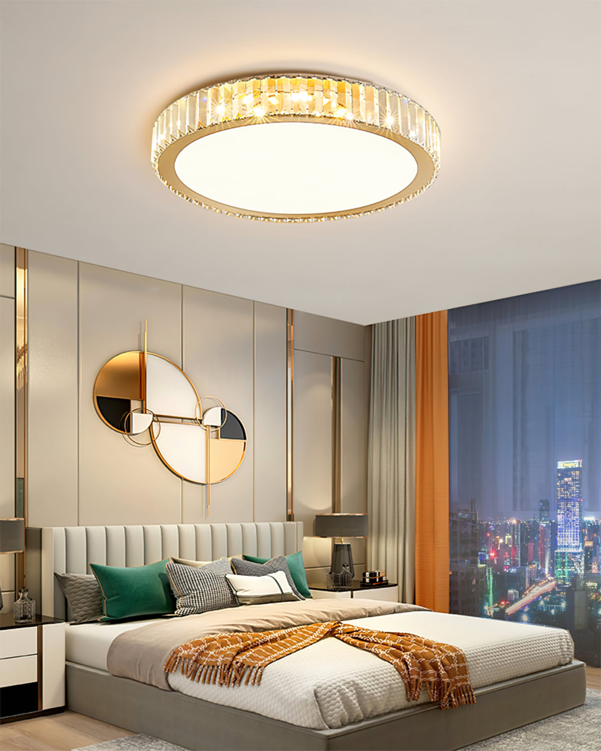 WINTHORPE CRYSTAL ORB CEILING LIGHT