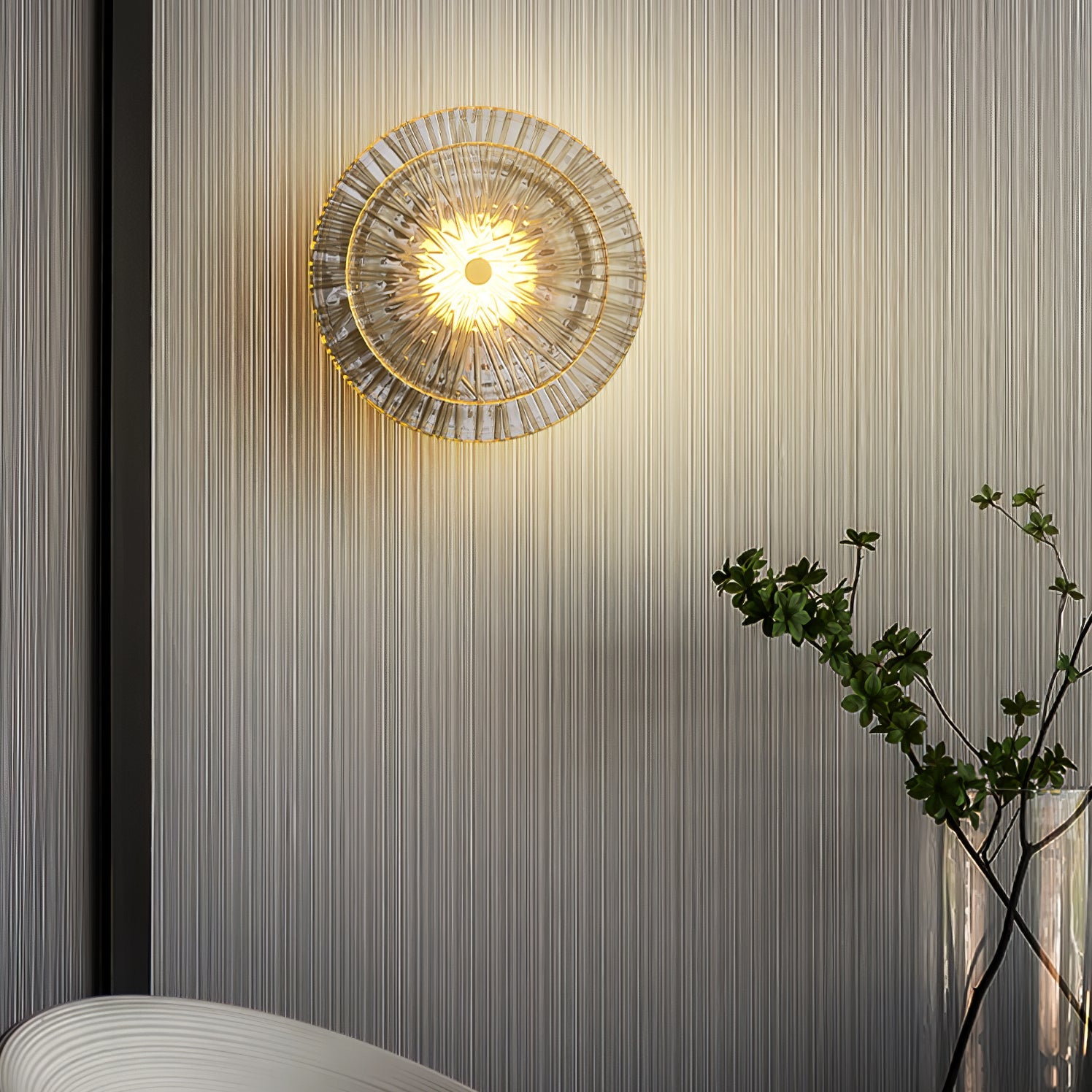 WINTHROP CRYSTAL ORB WALL SCONCE