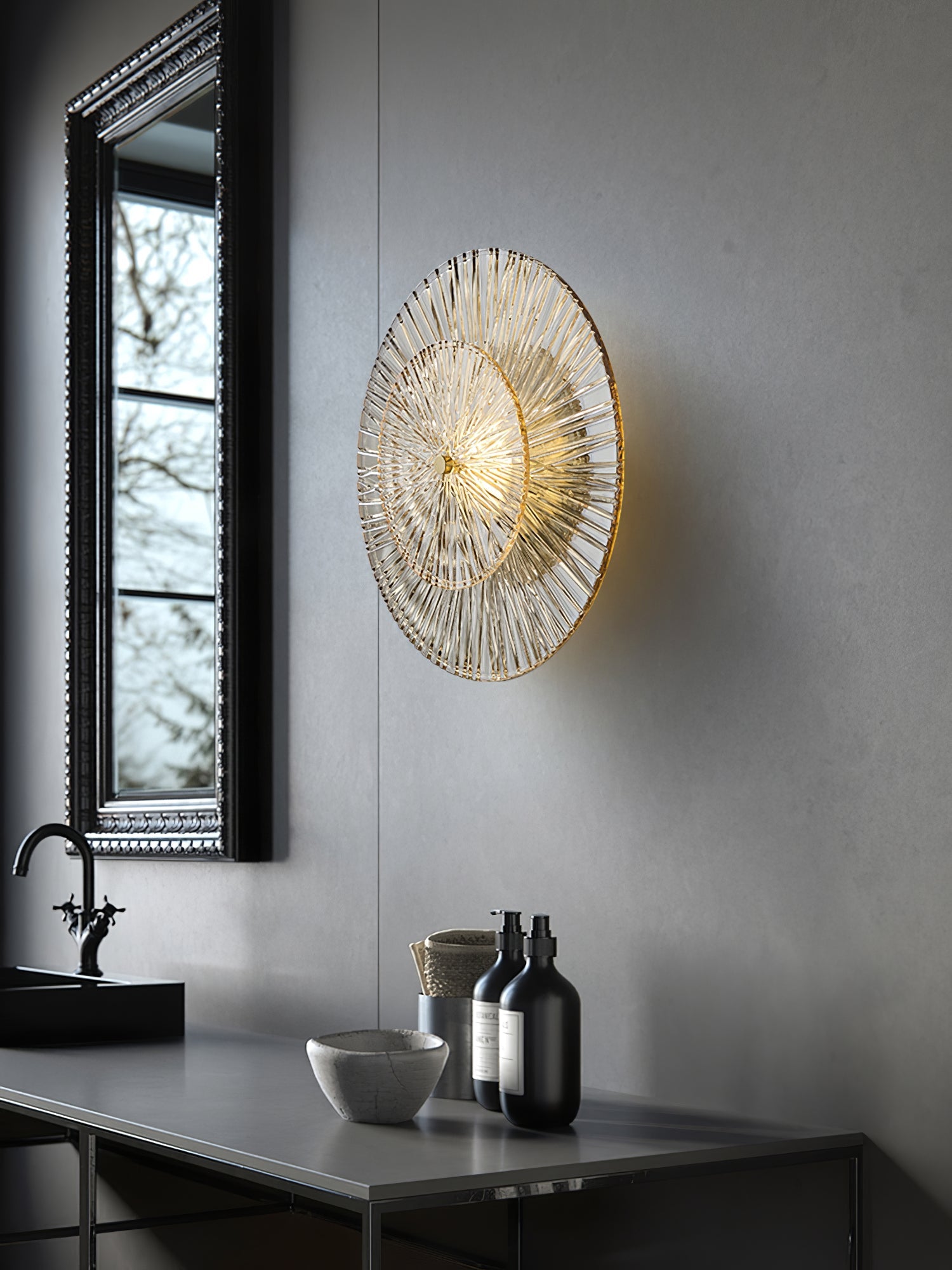 WINTHROP CRYSTAL ORB WALL SCONCE