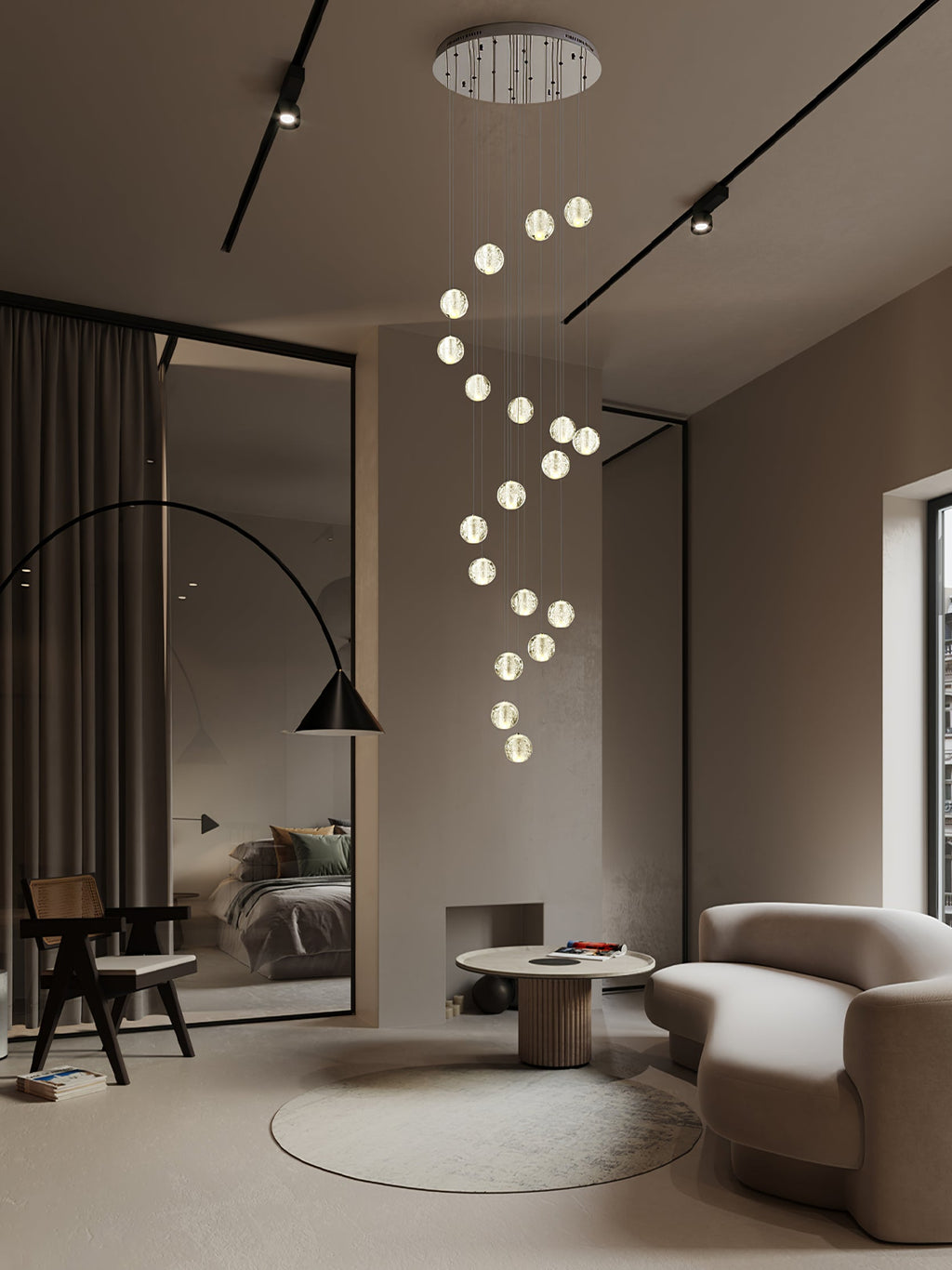 CAVENDISH SPHERE CRYSTAL CEILING LIGHT