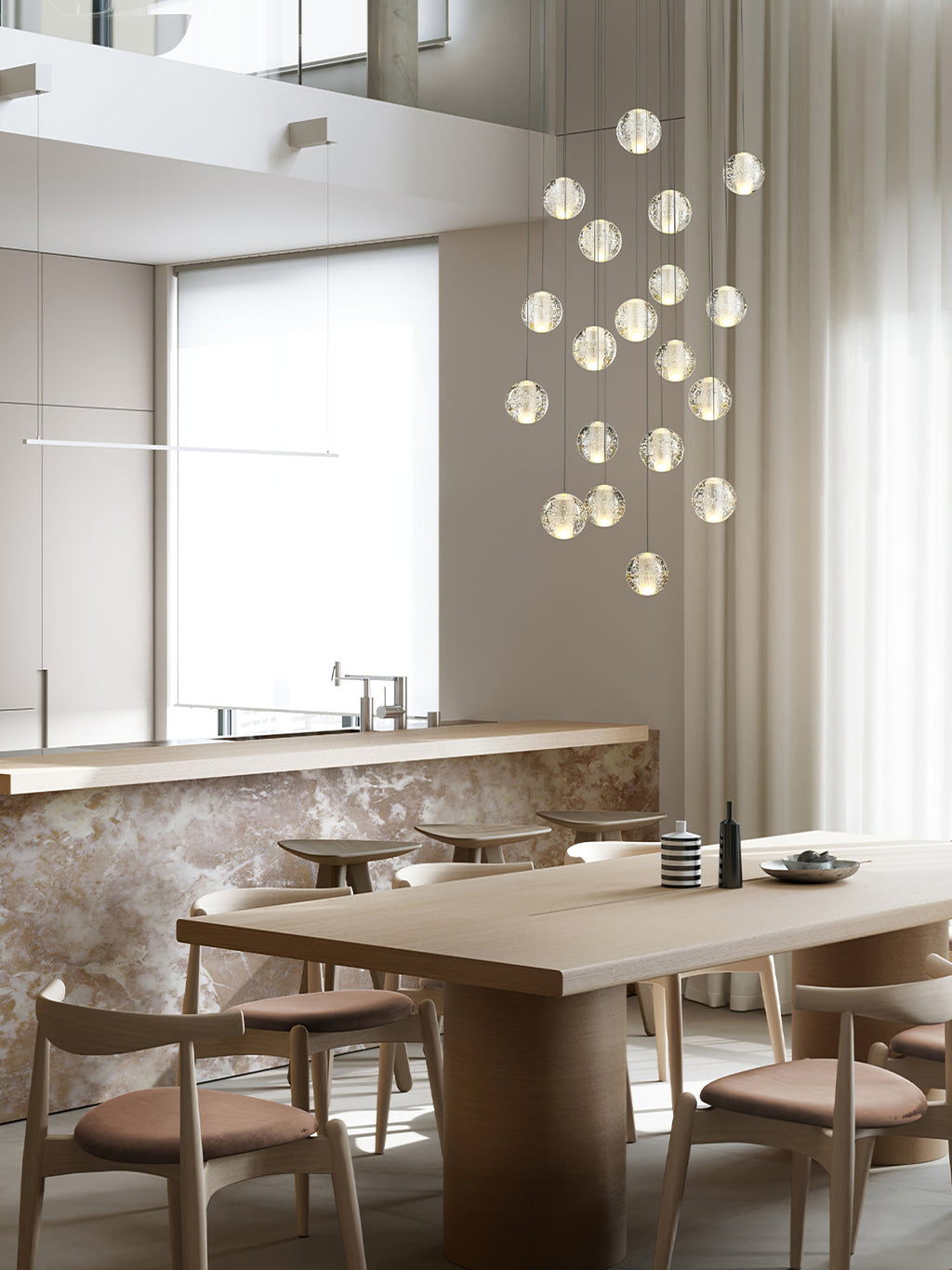 CAVENDISH SPHERE CRYSTAL CEILING LIGHT
