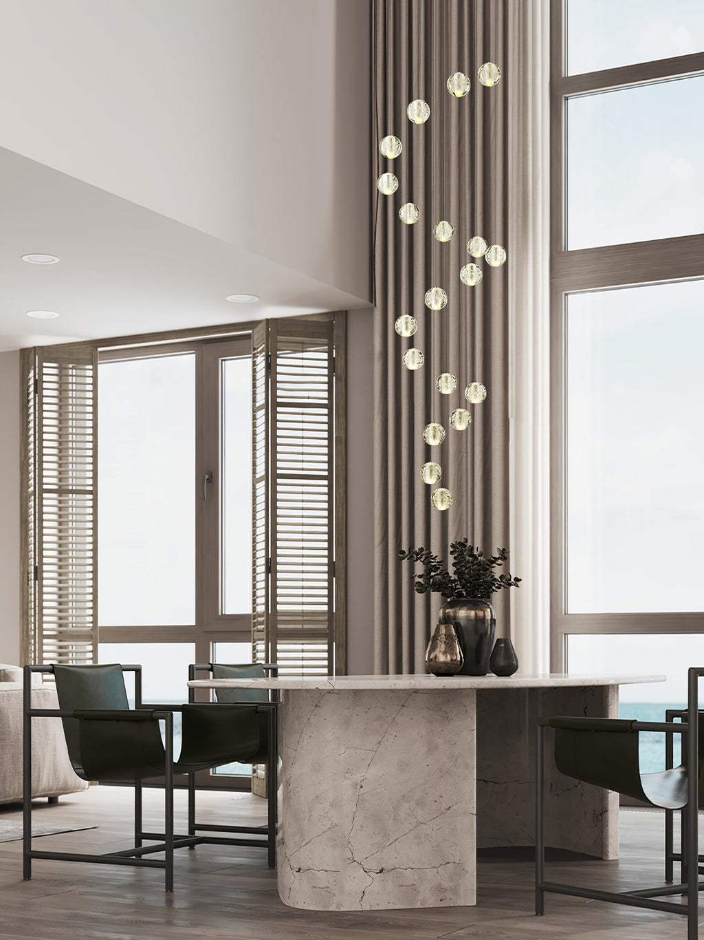 CAVENDISH SPHERE CRYSTAL CEILING LIGHT
