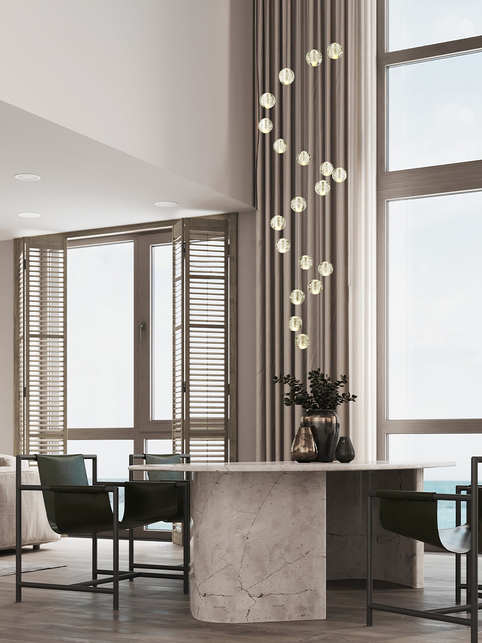 CAVENDISH SPHERE CRYSTAL CEILING LIGHT