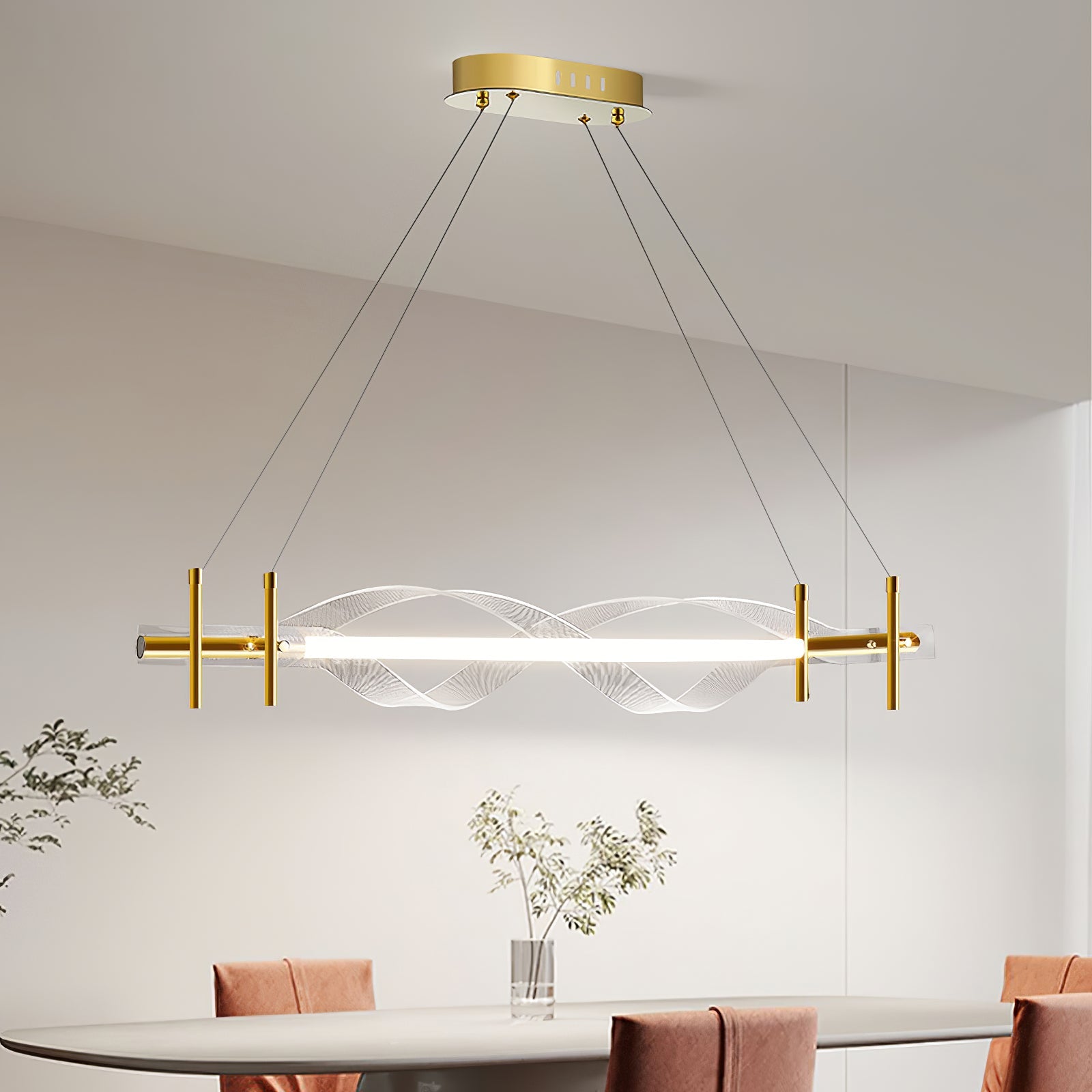 Ravenswood Crystal Cascade Chandelier