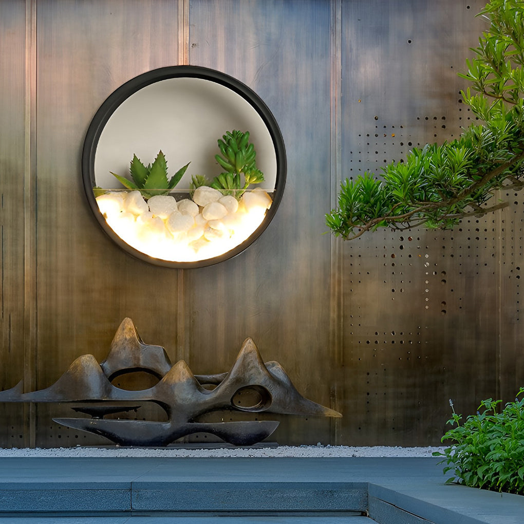 WINDSOR GARDEN ORB LED WALL LANTERN