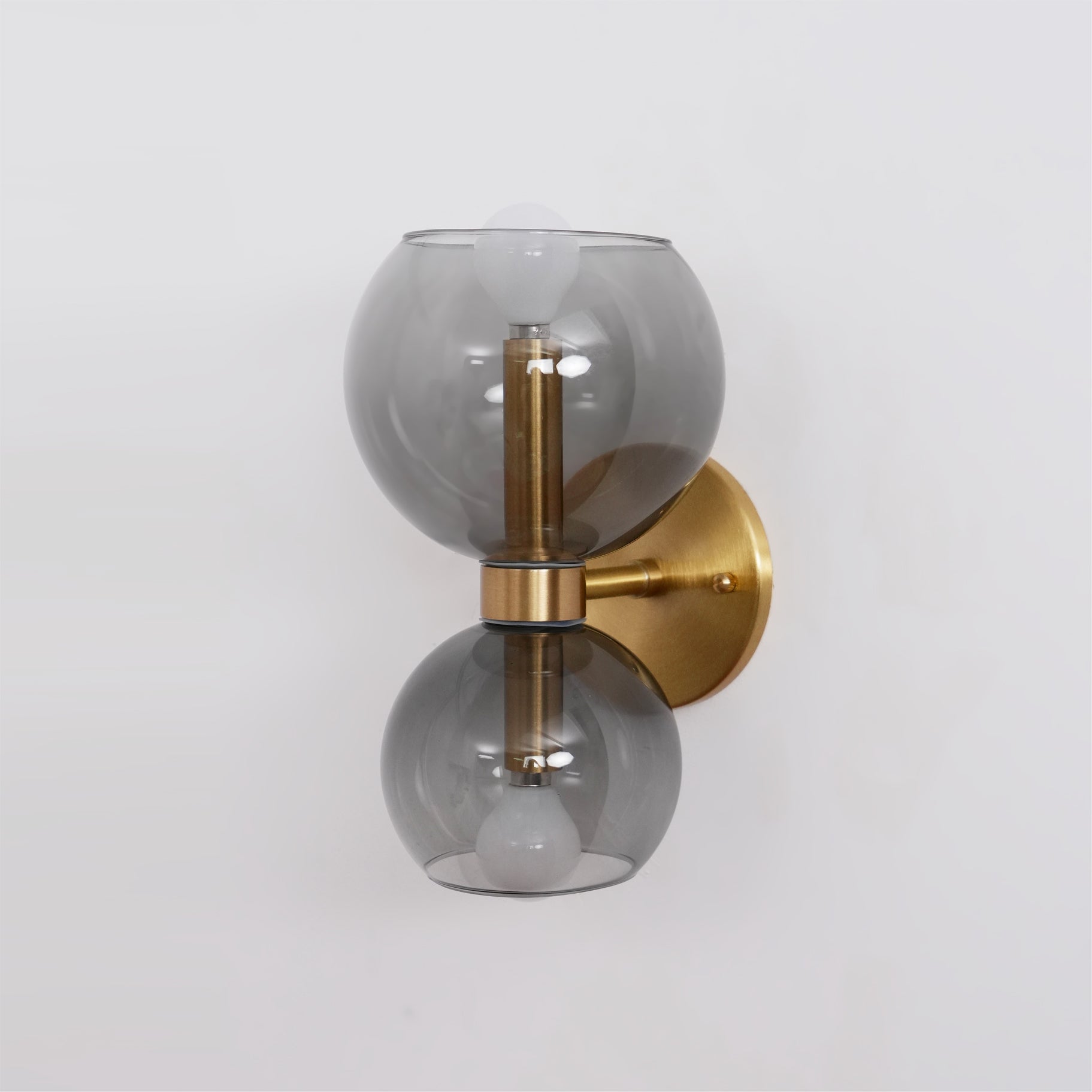 WINTHROP CIRCULAR IVORY GLASS BEDROOM SCONCE