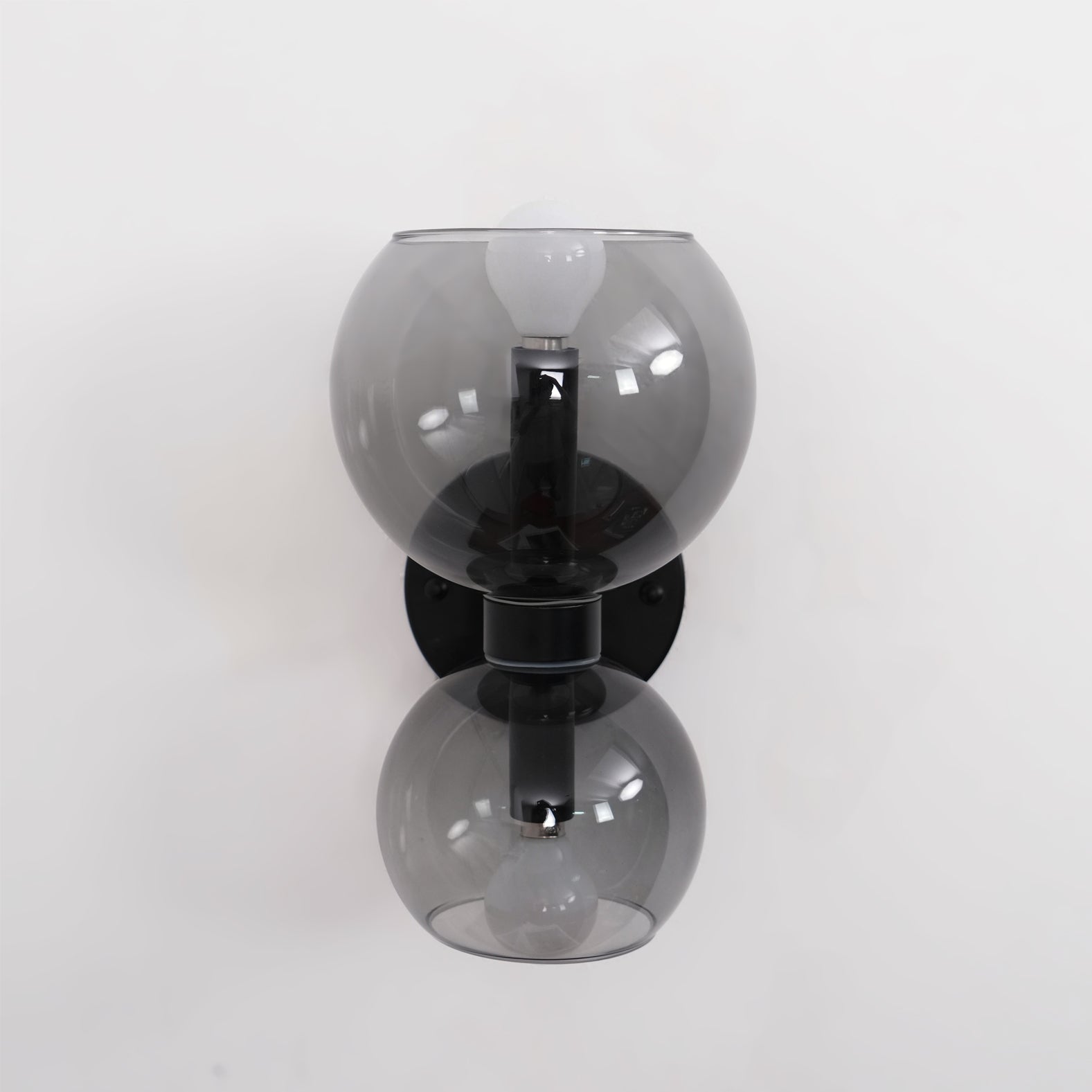 WINTHROP CIRCULAR IVORY GLASS BEDROOM SCONCE