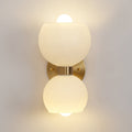 WINTHROP CIRCULAR IVORY GLASS BEDROOM SCONCE