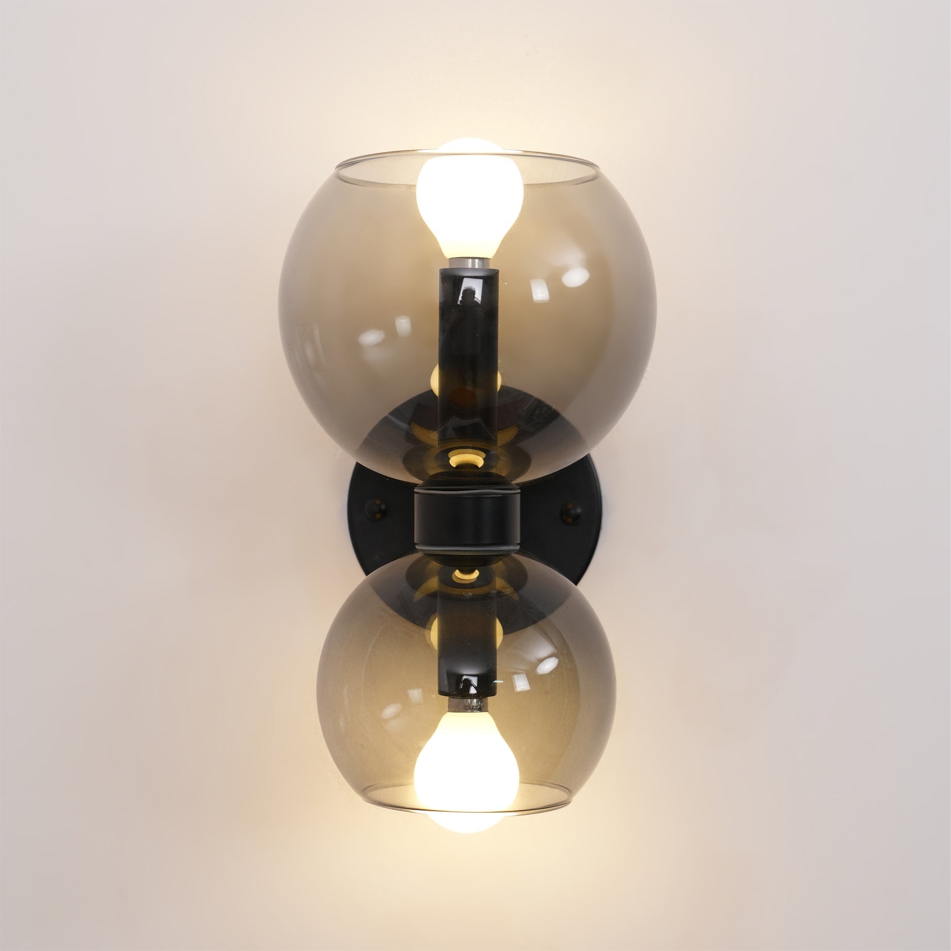 WINTHROP CIRCULAR IVORY GLASS BEDROOM SCONCE