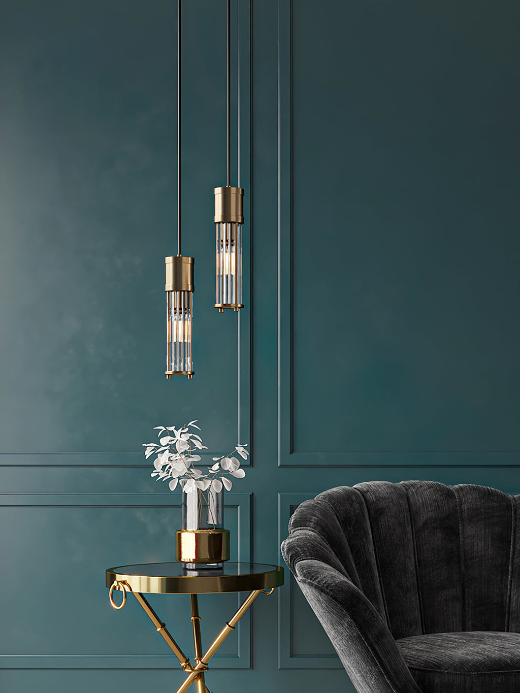 FENWICK HANGING GLASS ORB LANTERN