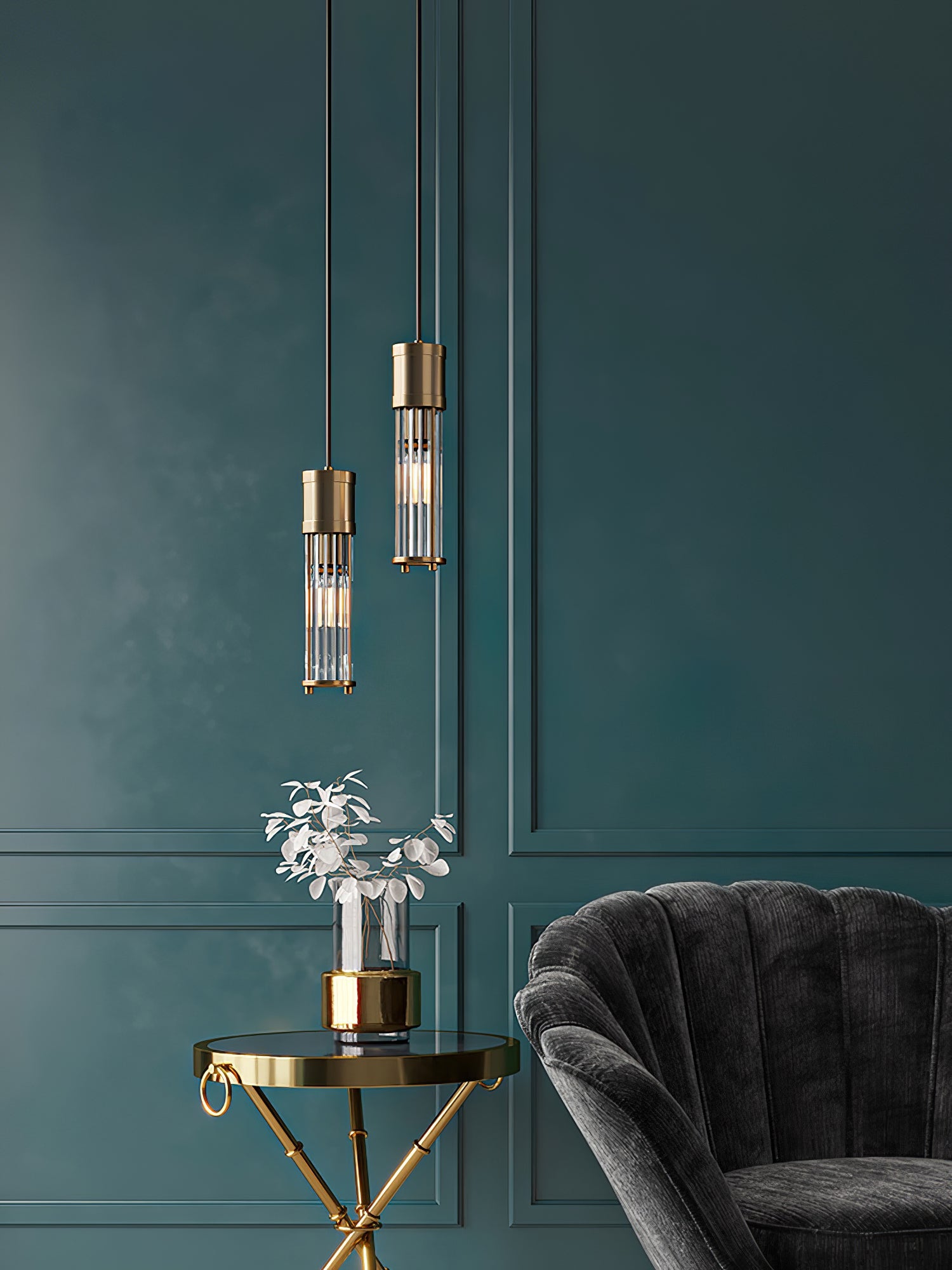 FENWICK HANGING GLASS ORB LANTERN