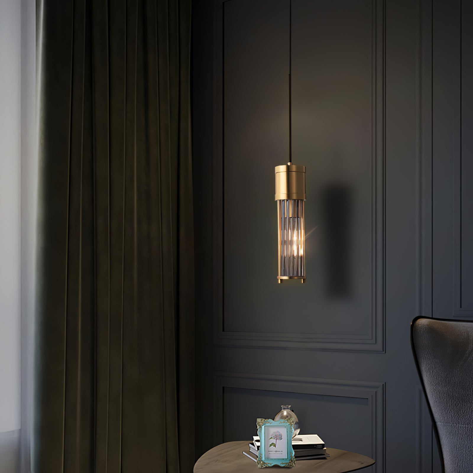 FENWICK HANGING GLASS ORB LANTERN