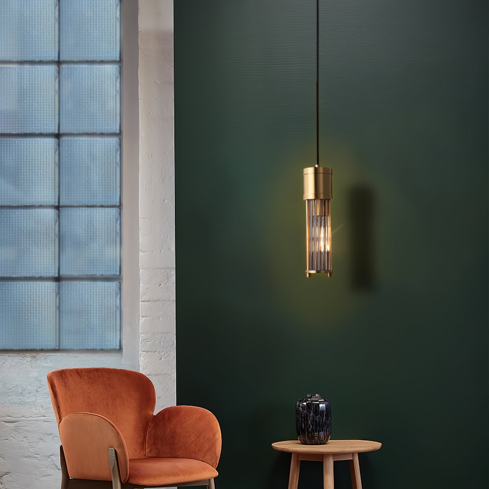 FENWICK HANGING GLASS ORB LANTERN