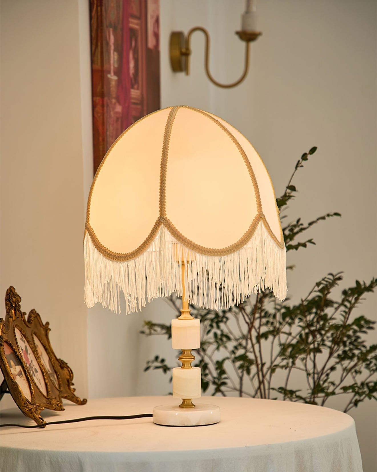 VANDERBILT RUSTIC WOODEN TABLE LANTERN