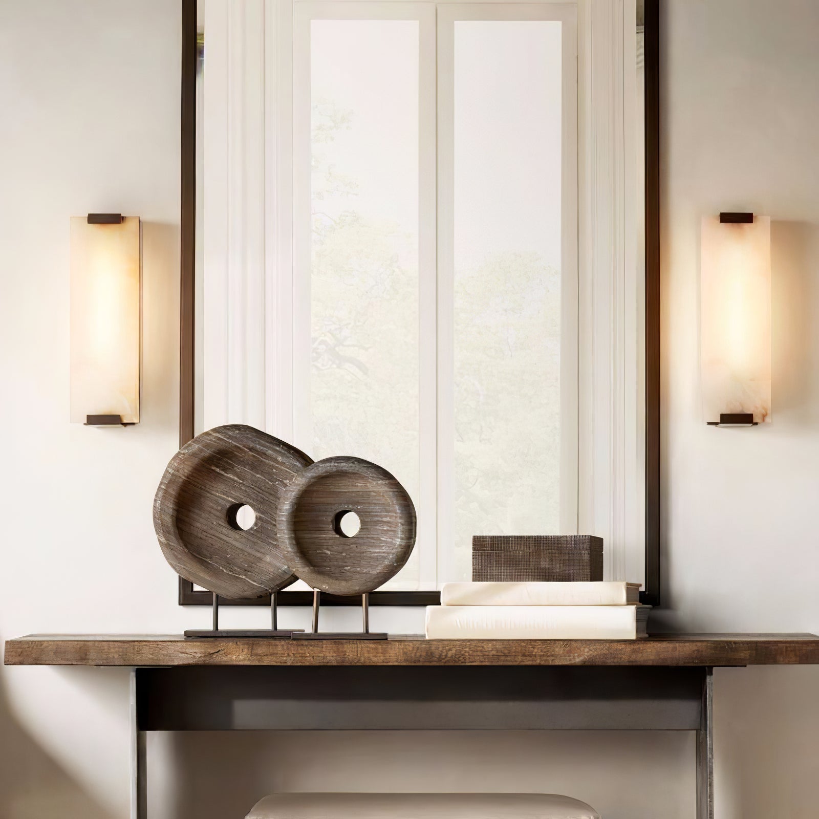 BELMONT IVORY GLOW WALL SCONCE
